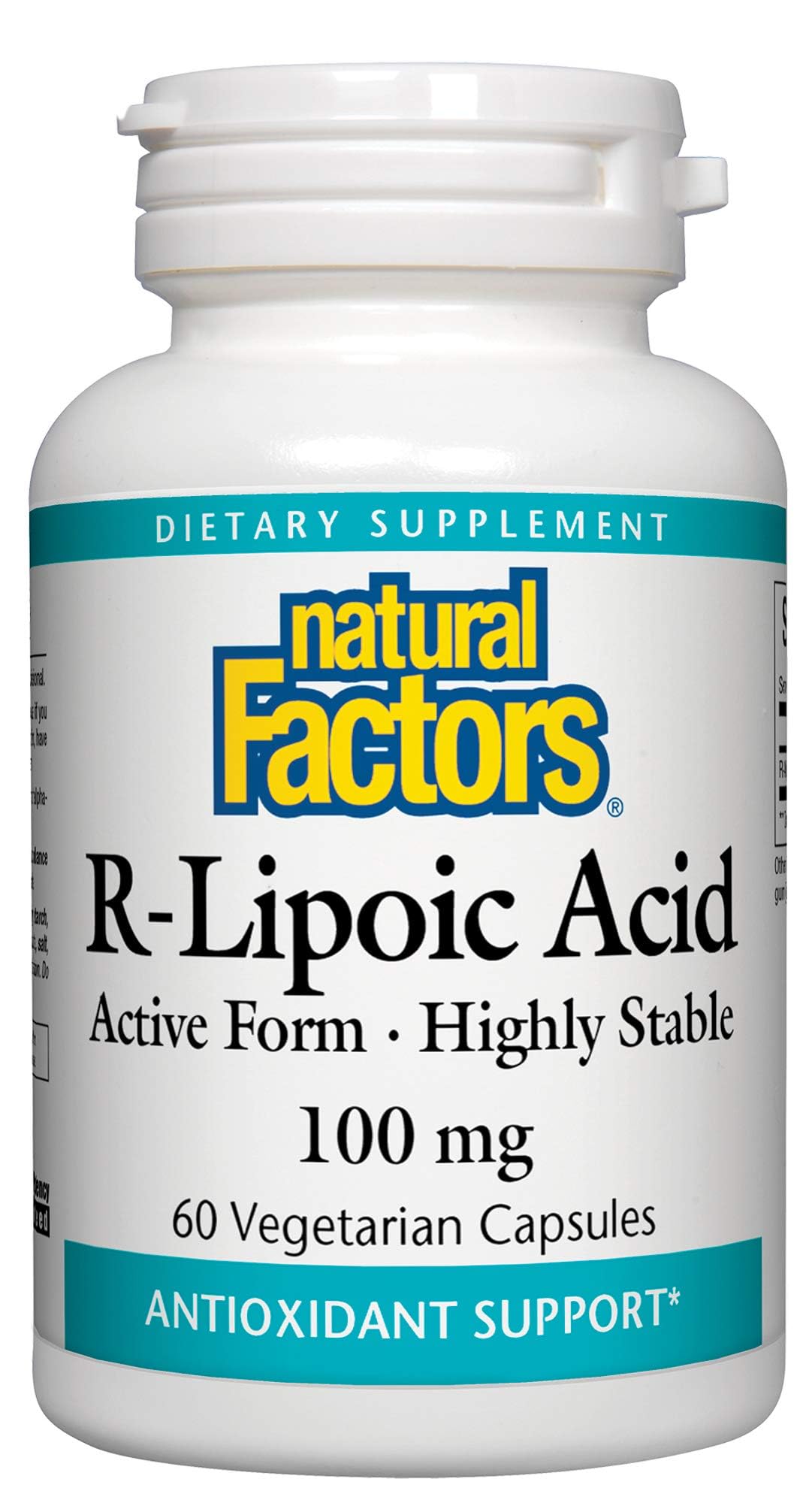 Foto 2 pulgar | Suplemento De Ácido R-lipoico De Natural Factors 60 Cápsulas - Venta Internacional.
