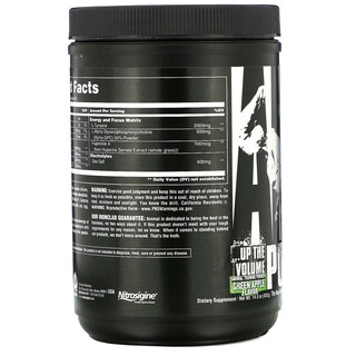 Foto 3 | Suplemento Animal Pump Pro Powder Antiestimulante Para Antes Del Entrenamiento, 420 G - Venta Internacional.