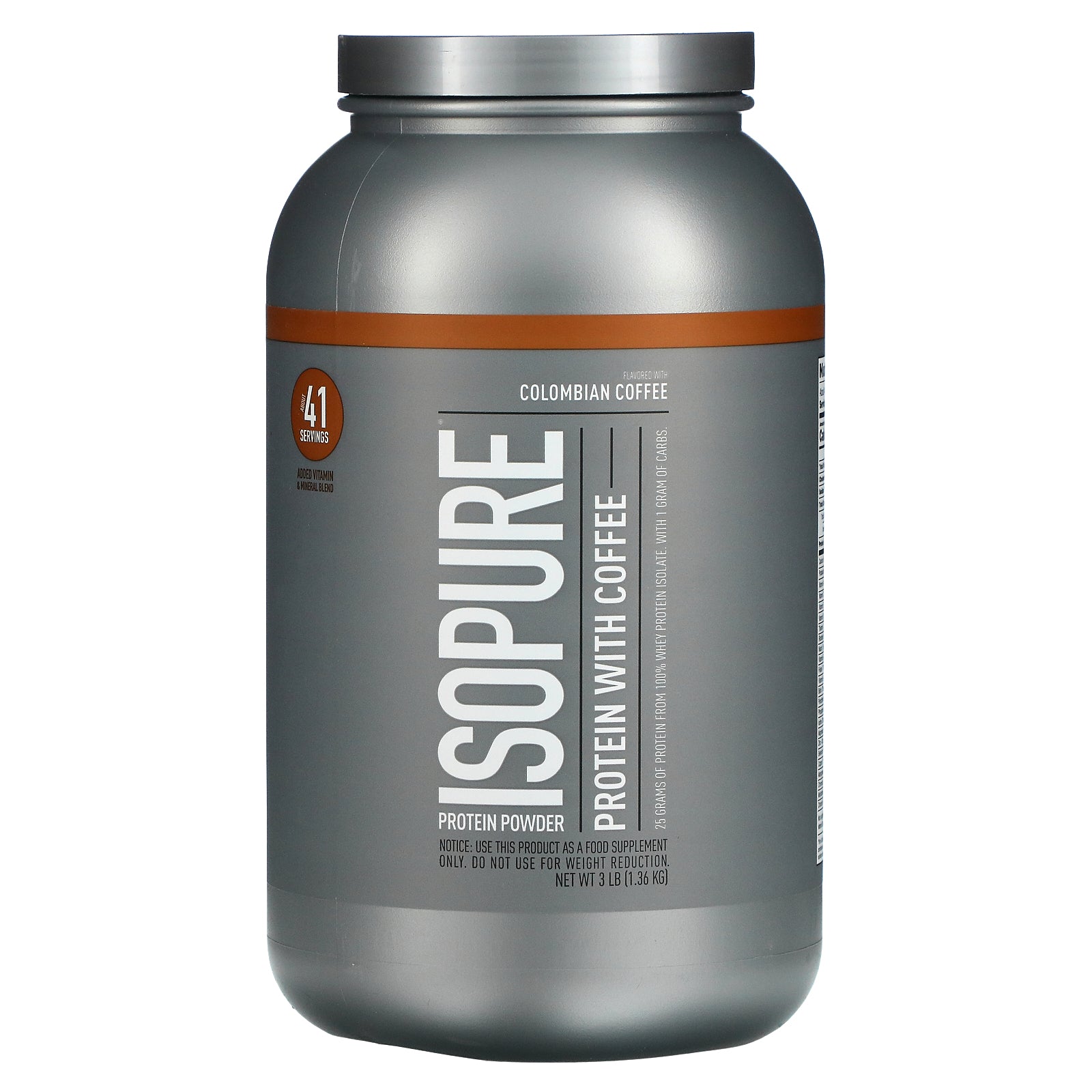 Foto 2 pulgar | Proteína En Polvo Isopure Con Sabor A Café Colombiano 1,36 Kg - Venta Internacional.