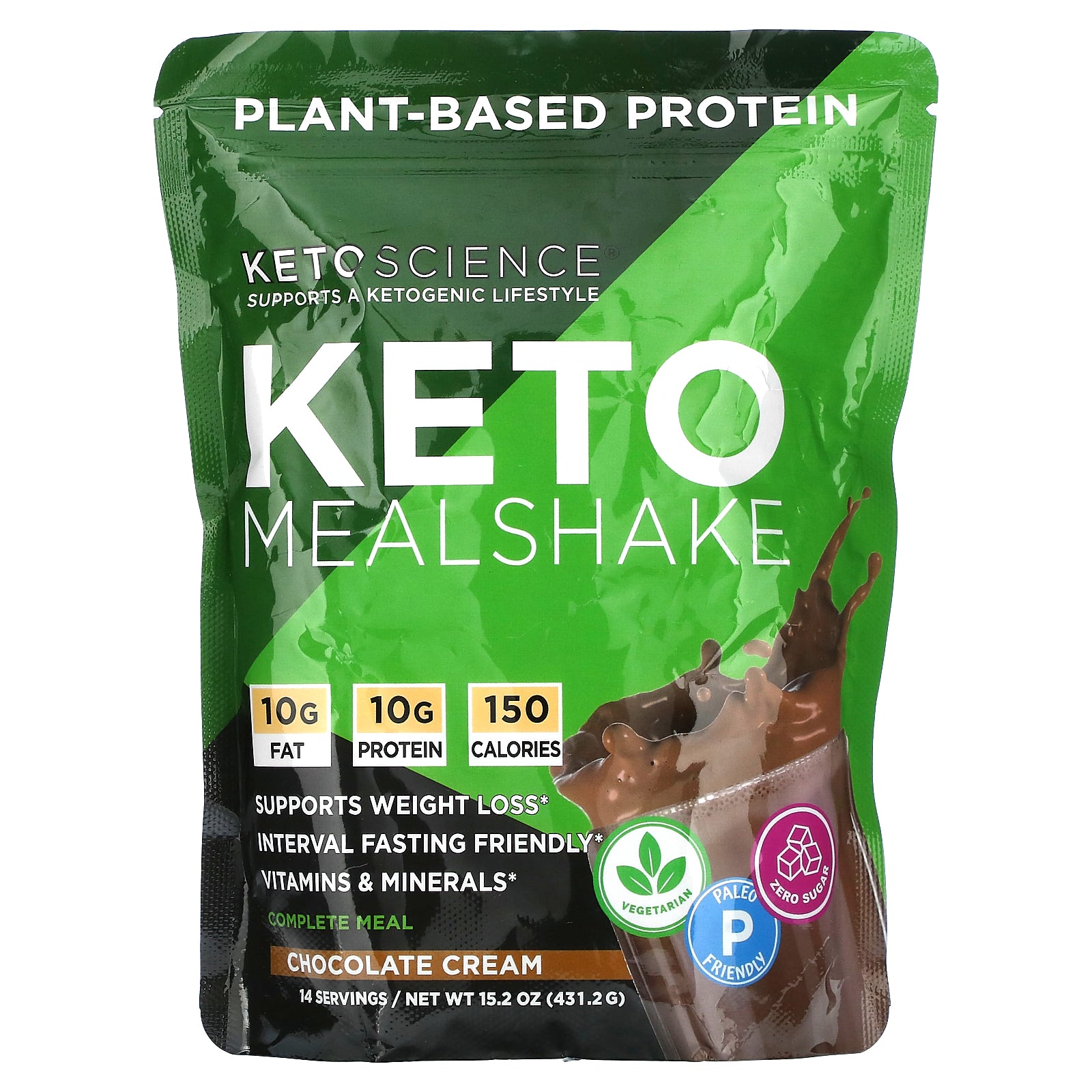 Foto 2 pulgar | Crema De Chocolate Mealshake Keto Science 431,2 G - Venta Internacional.