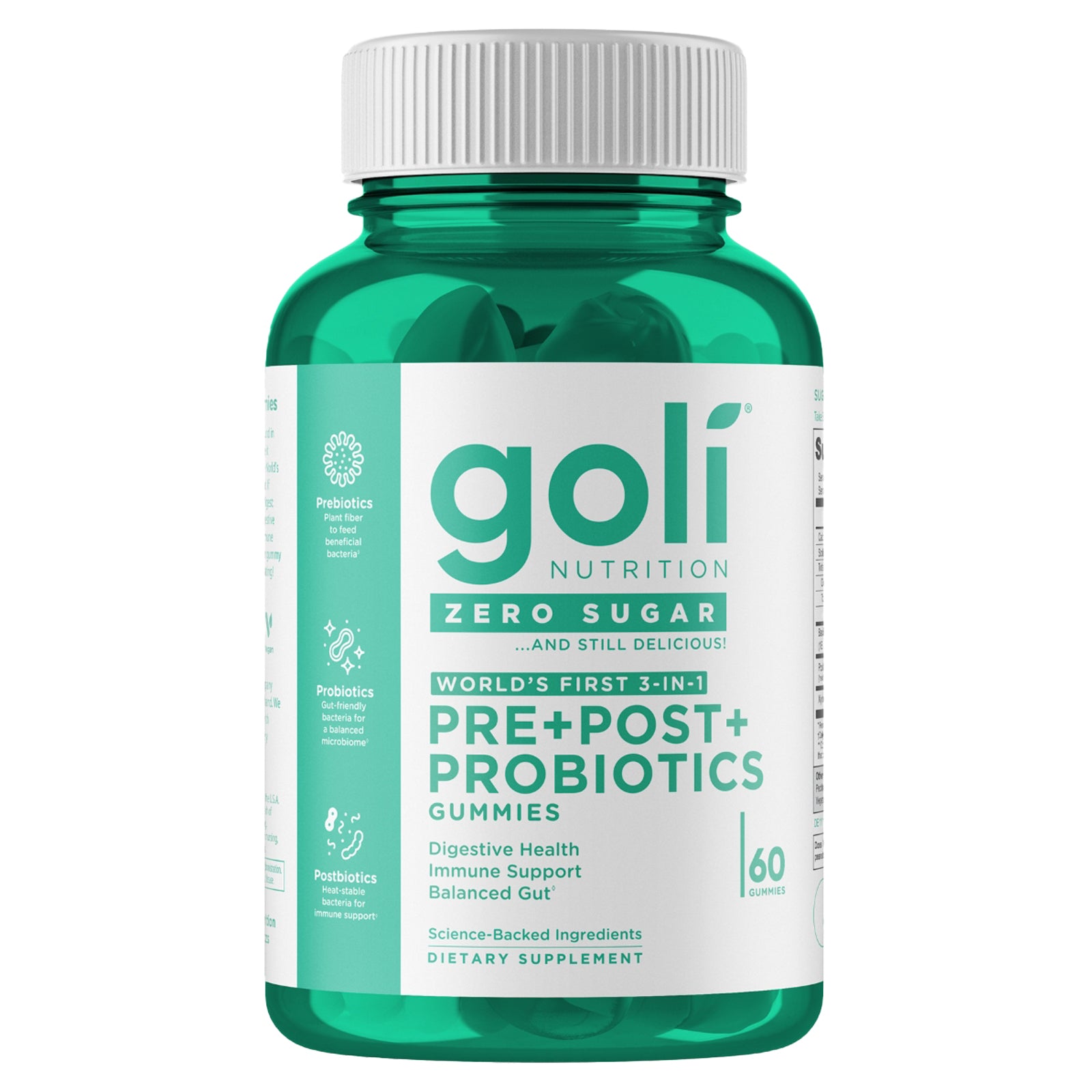 Foto 1 | Gomitas De Probióticos Supplement Goli Nutrition Pre + Post +, 60 Unidades - Venta Internacional.