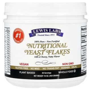 Foto 1 | Hojuelas De Levadura Nutritivas Lewis Labs Cheesy Nutty 454 G - Venta Internacional.