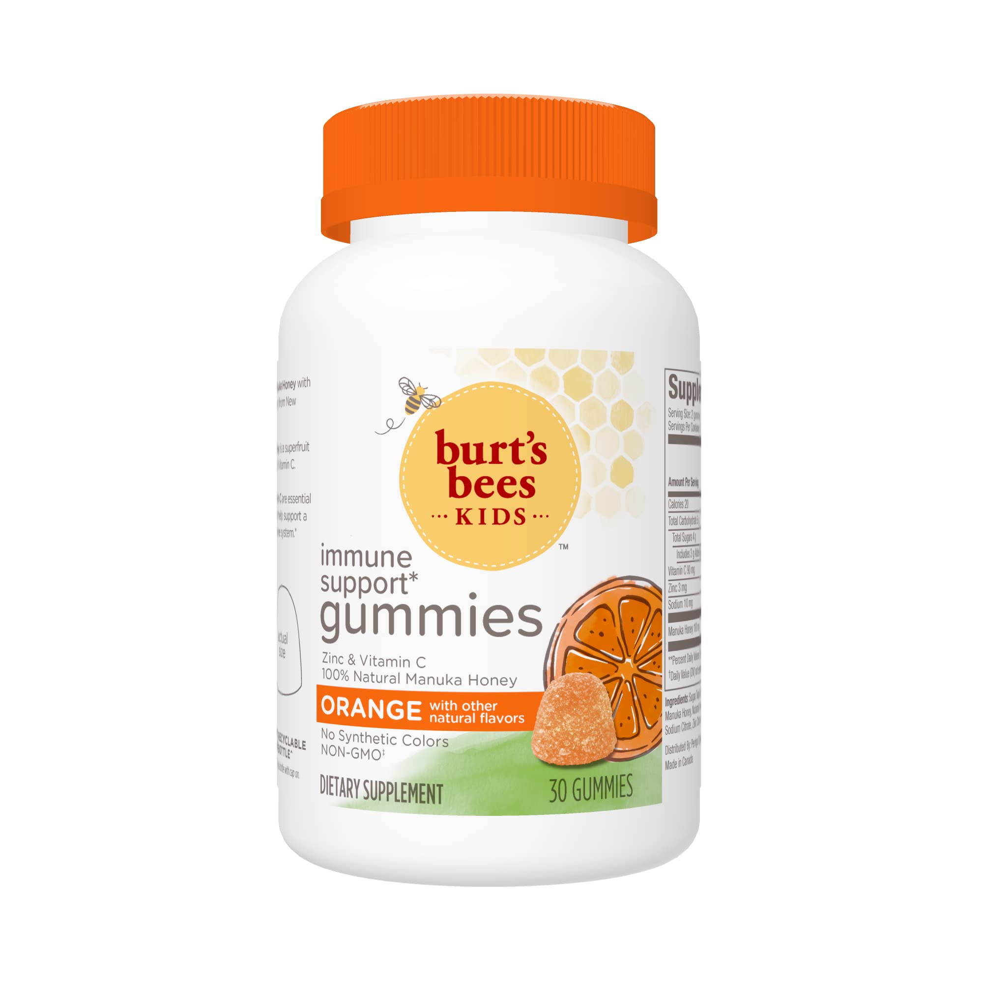 Foto 1 | Gomitas Burt's Bees Para Niños, Apoyo Inmunológico, Vitamina C Y Zinc, 30 Unidades - Venta Internacional.