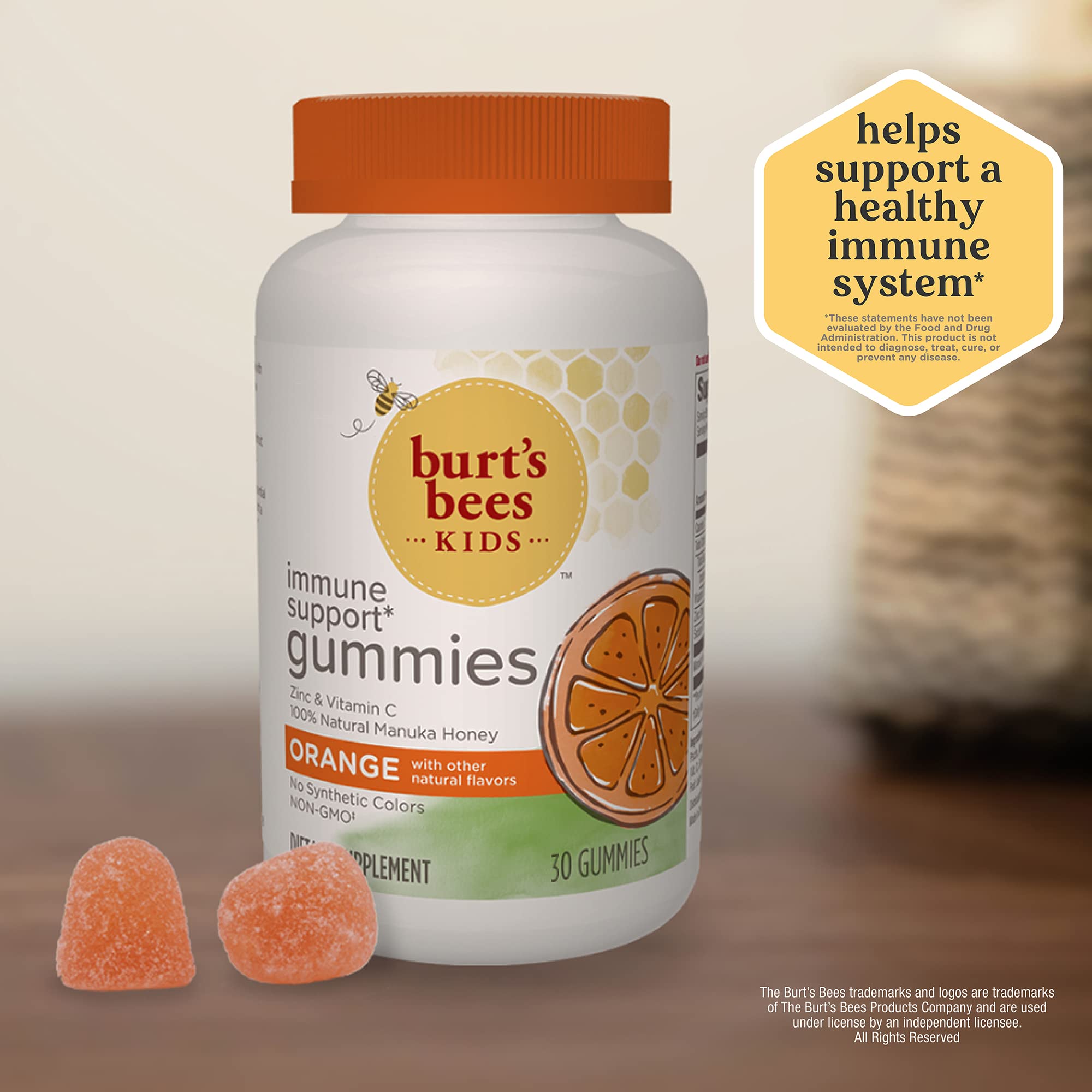 Foto 3 pulgar | Gomitas Burt's Bees Para Niños, Apoyo Inmunológico, Vitamina C Y Zinc, 30 Unidades - Venta Internacional.