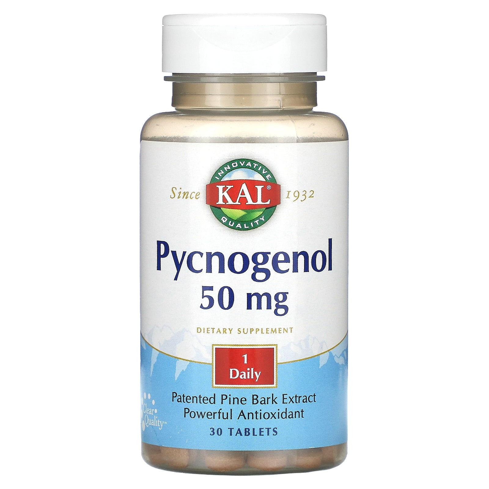 Foto 2 pulgar | Suplemento Kal Pycnogenol 50 Mg 30 Comprimidos - Venta Internacional.