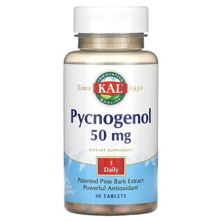 Foto 1 | Suplemento Kal Pycnogenol 50 Mg 30 Comprimidos - Venta Internacional.