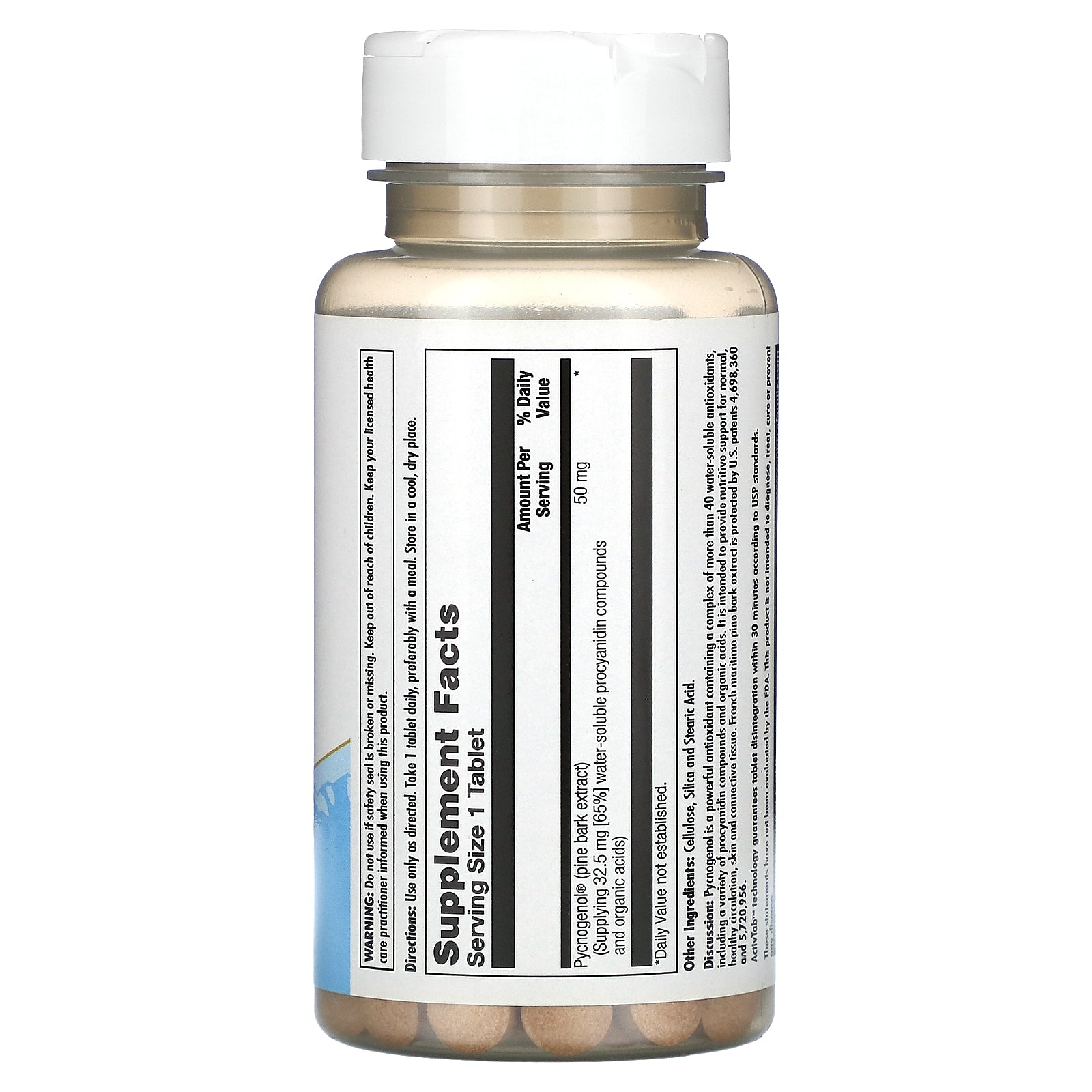 Foto 3 pulgar | Suplemento Kal Pycnogenol 50 Mg 30 Comprimidos - Venta Internacional.