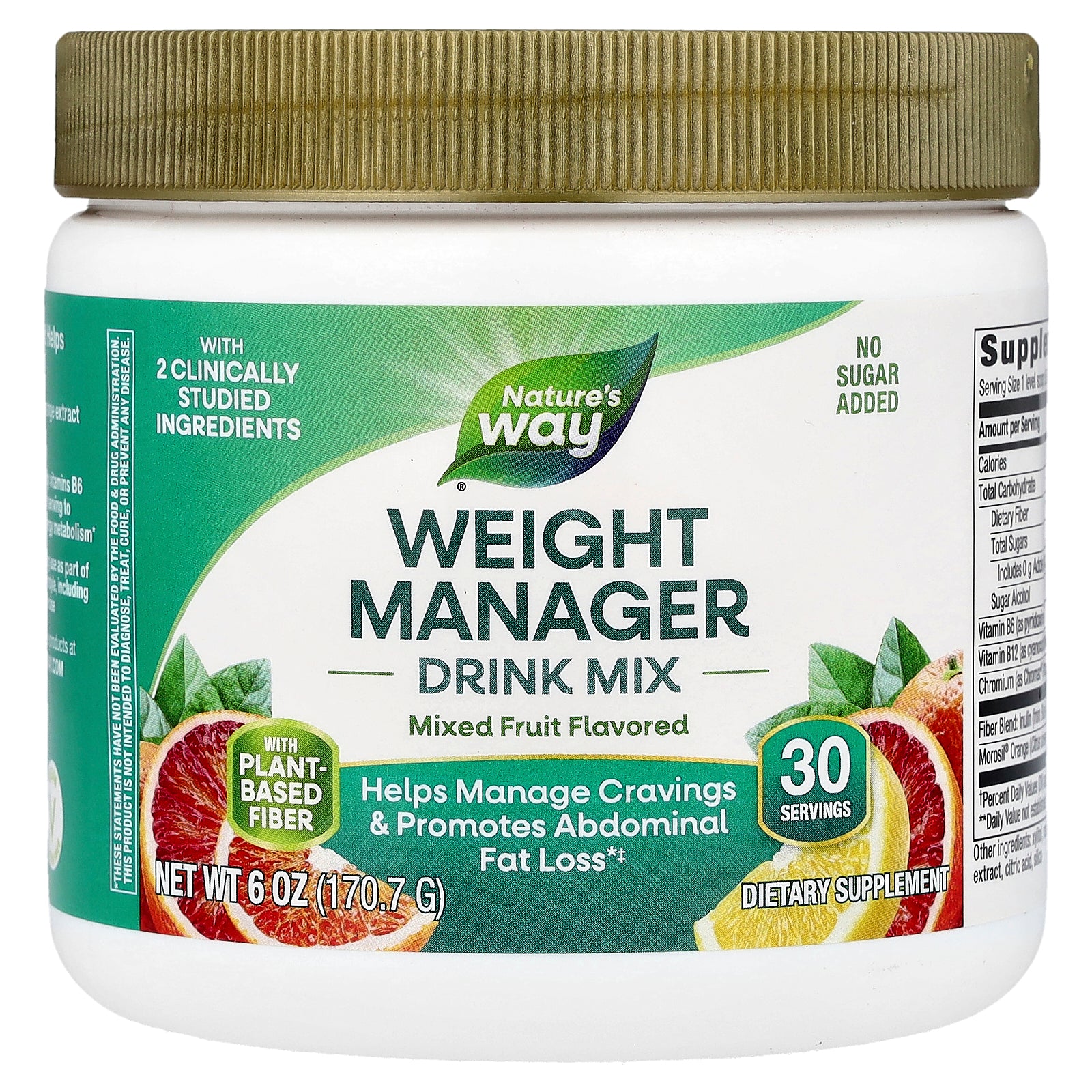Foto 2 pulgar | Drink Mix Nature's Way Weight Manager, Mezcla De Frutas 170,7 G - Venta Internacional.
