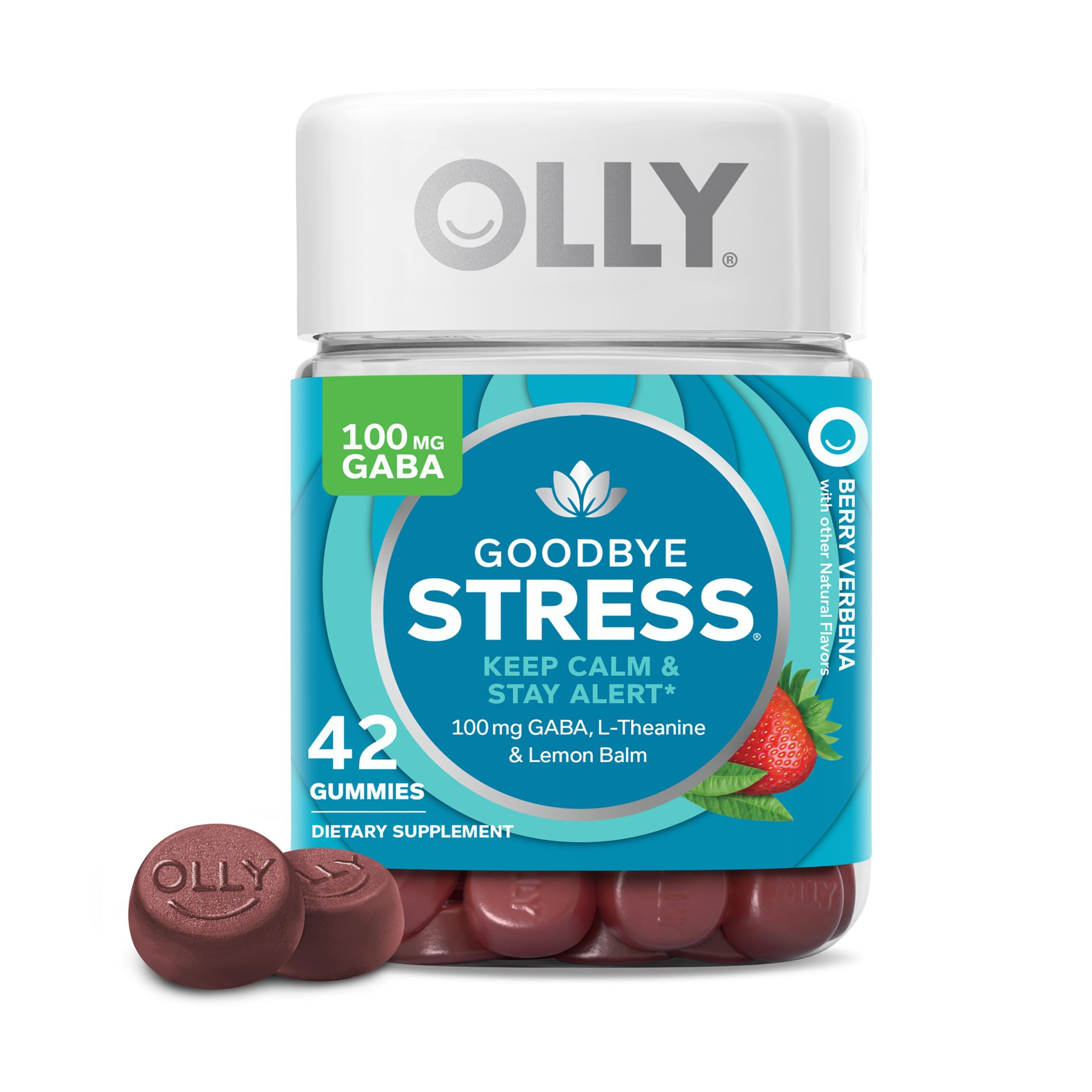 Foto 2 pulgar | Suplemento Olly Goodbye Stress Gummy 42 Sabor A Bayas - Venta Internacional.
