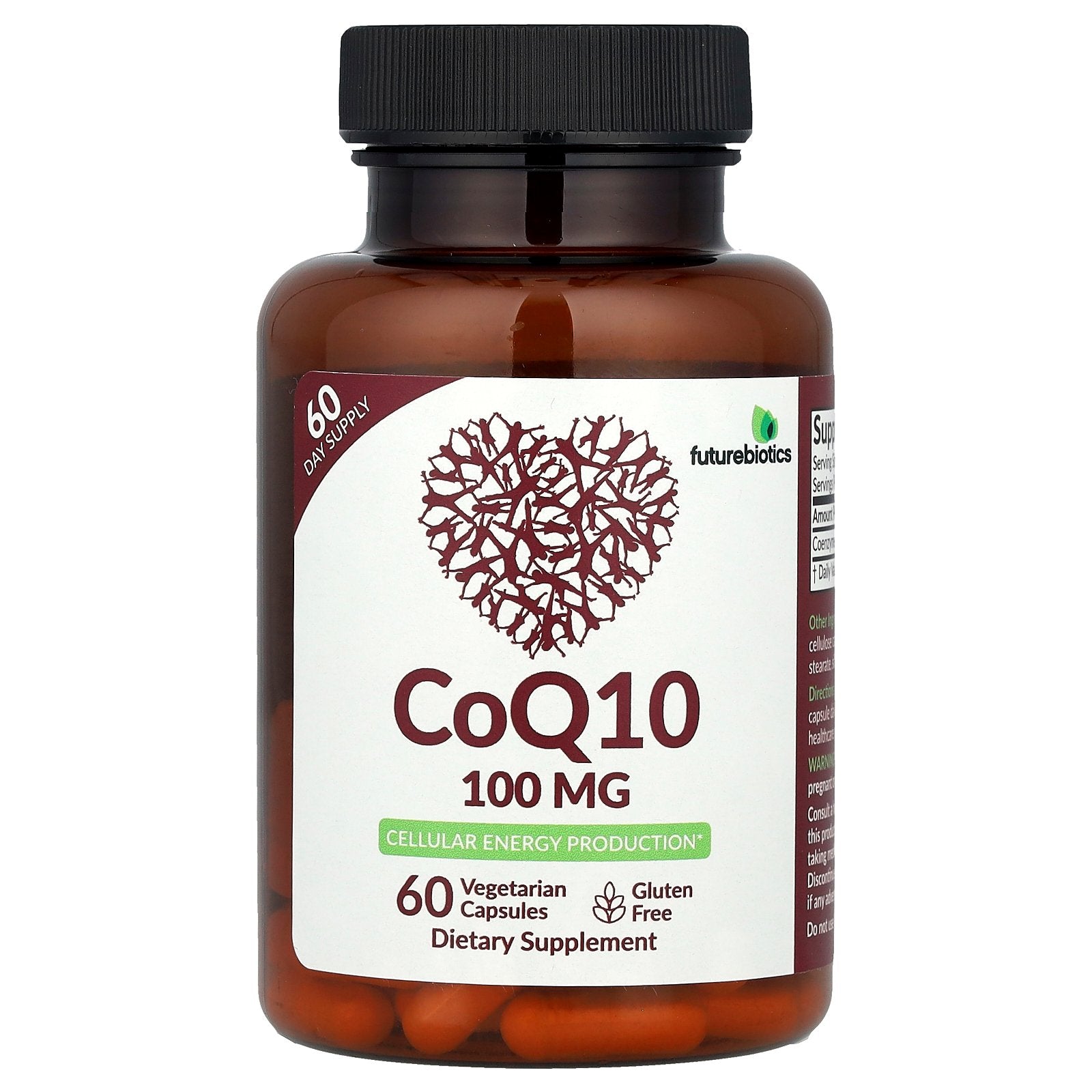 Foto 2 pulgar | Suplemento Futurebiotics Coq10 100 Mg 60 Cápsulas Vegetarianas - Venta Internacional.