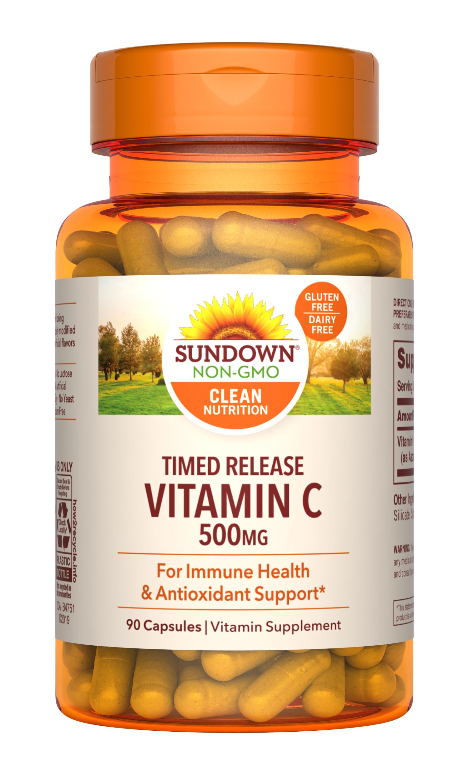Foto 2 pulgar | Suplemento Sundown Vitamina C 500 Mg Time Release 90 Cápsulas - Venta Internacional.