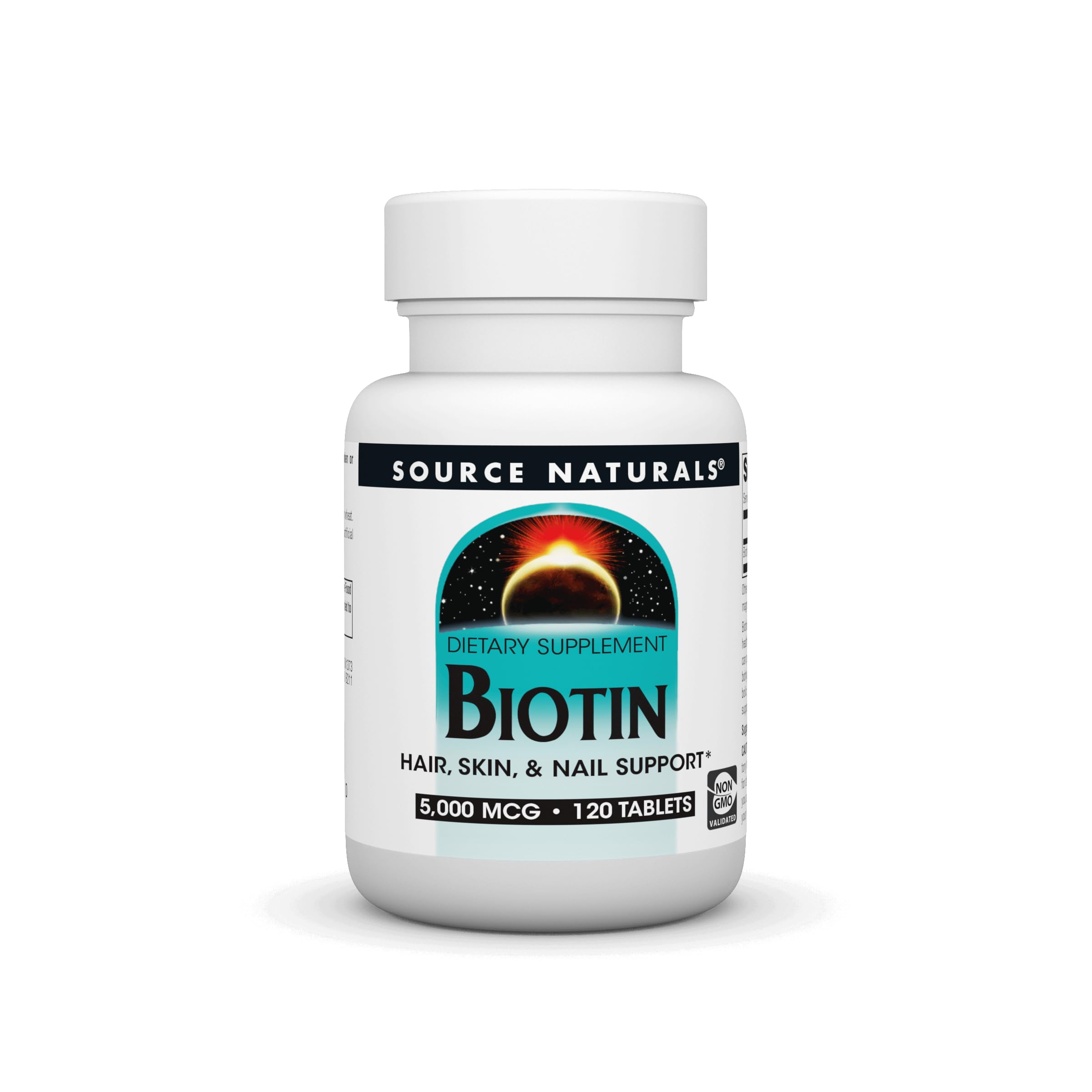 Foto 2 pulgar | Suplemento Source Naturals Biotina De 5000 Mcg, Máximo 120 Comprimidos - Venta Internacional.
