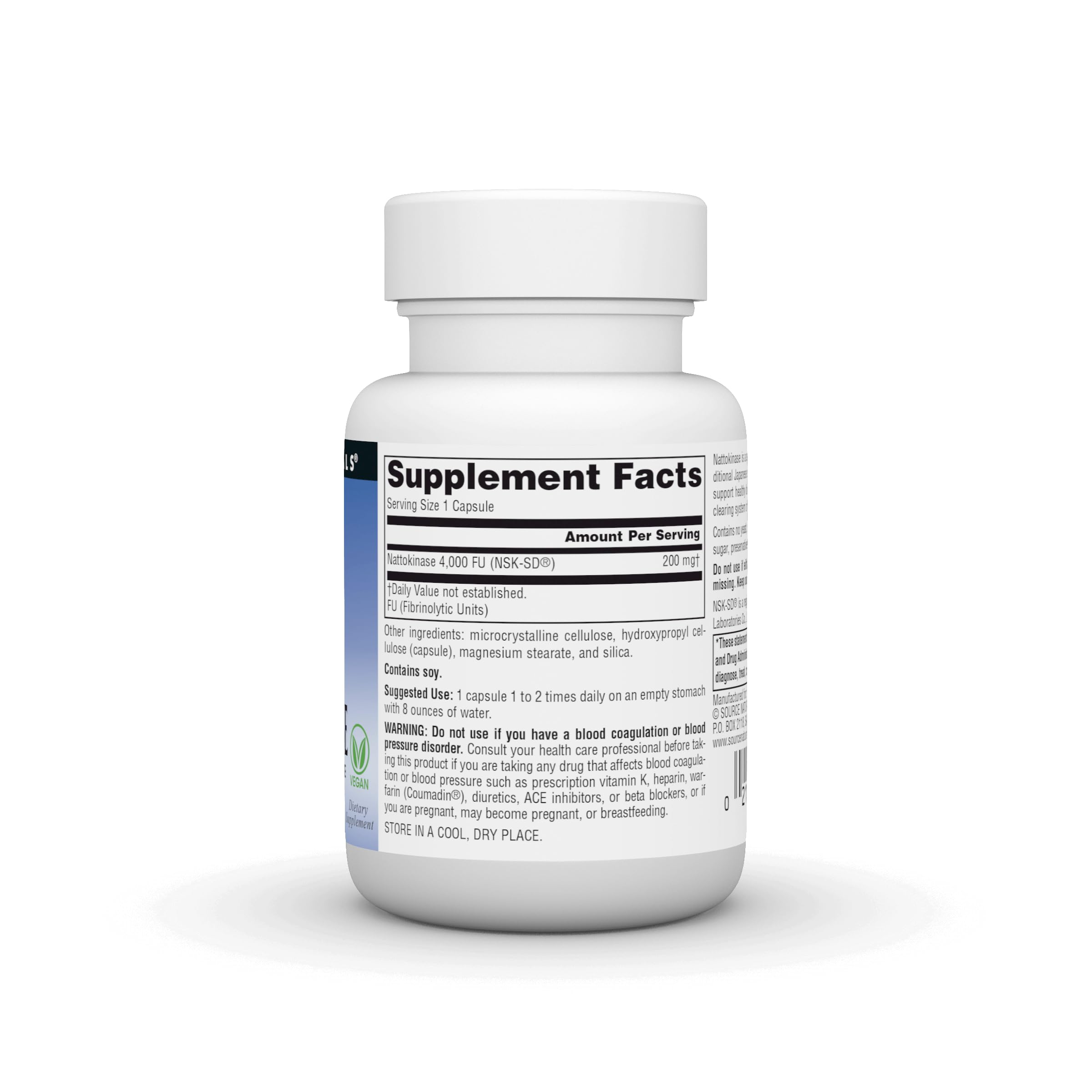Foto 2 | Natokinasa Nsk-sd De Supplement Source Naturals 200 Mg 30 Cápsulas - Venta Internacional.