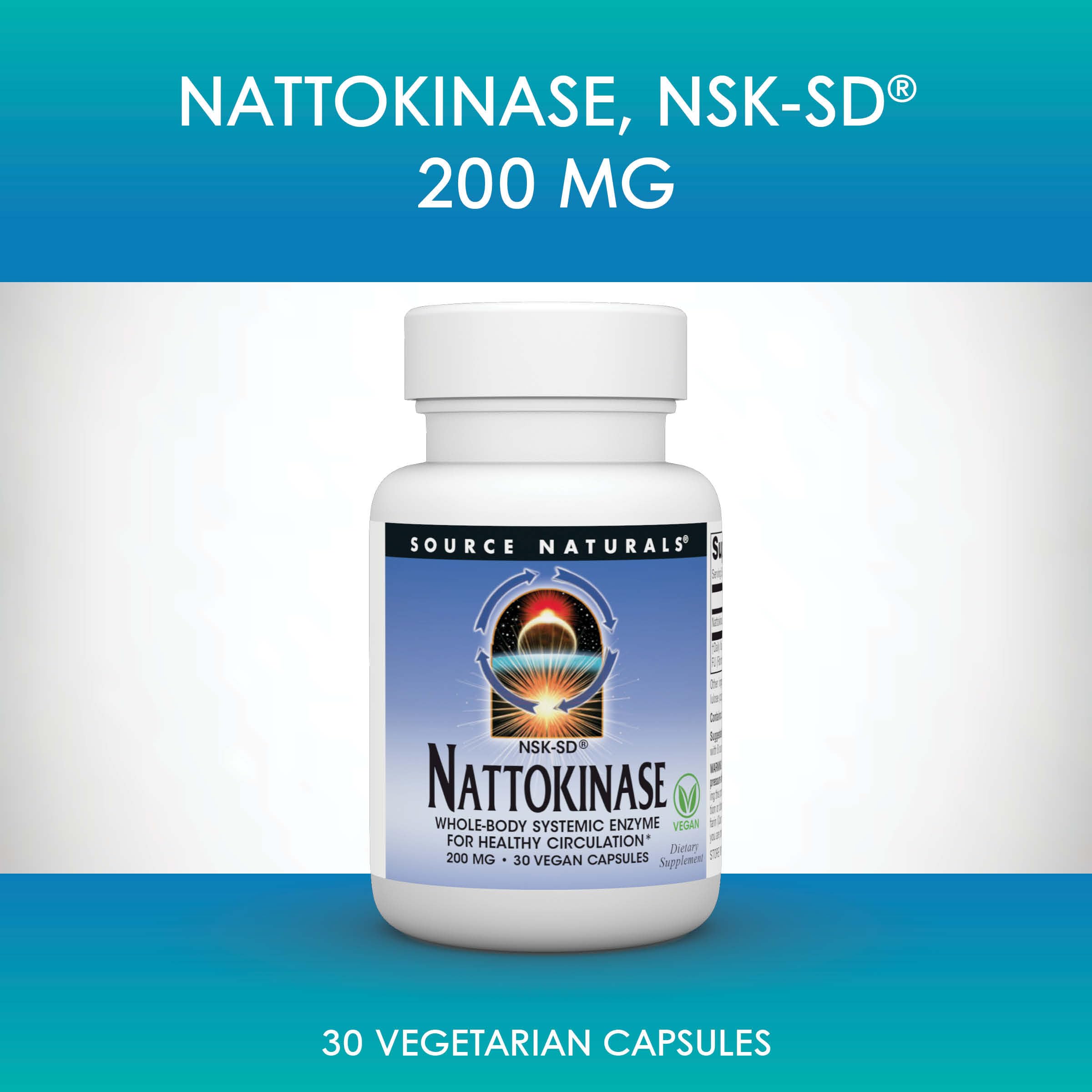 Foto 6 pulgar | Natokinasa Nsk-sd De Supplement Source Naturals 200 Mg 30 Cápsulas - Venta Internacional.
