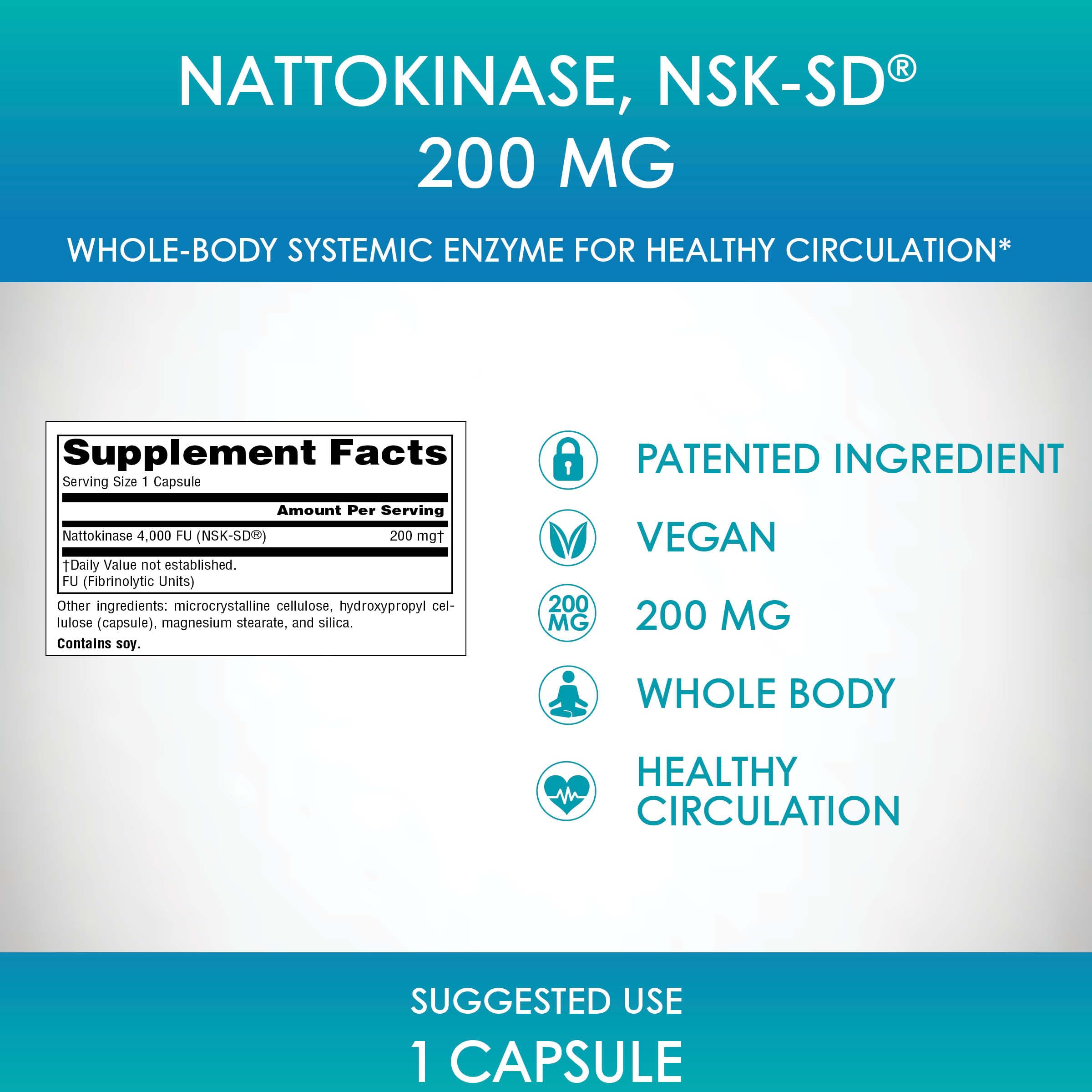 Foto 8 pulgar | Natokinasa Nsk-sd De Supplement Source Naturals 200 Mg 30 Cápsulas - Venta Internacional.