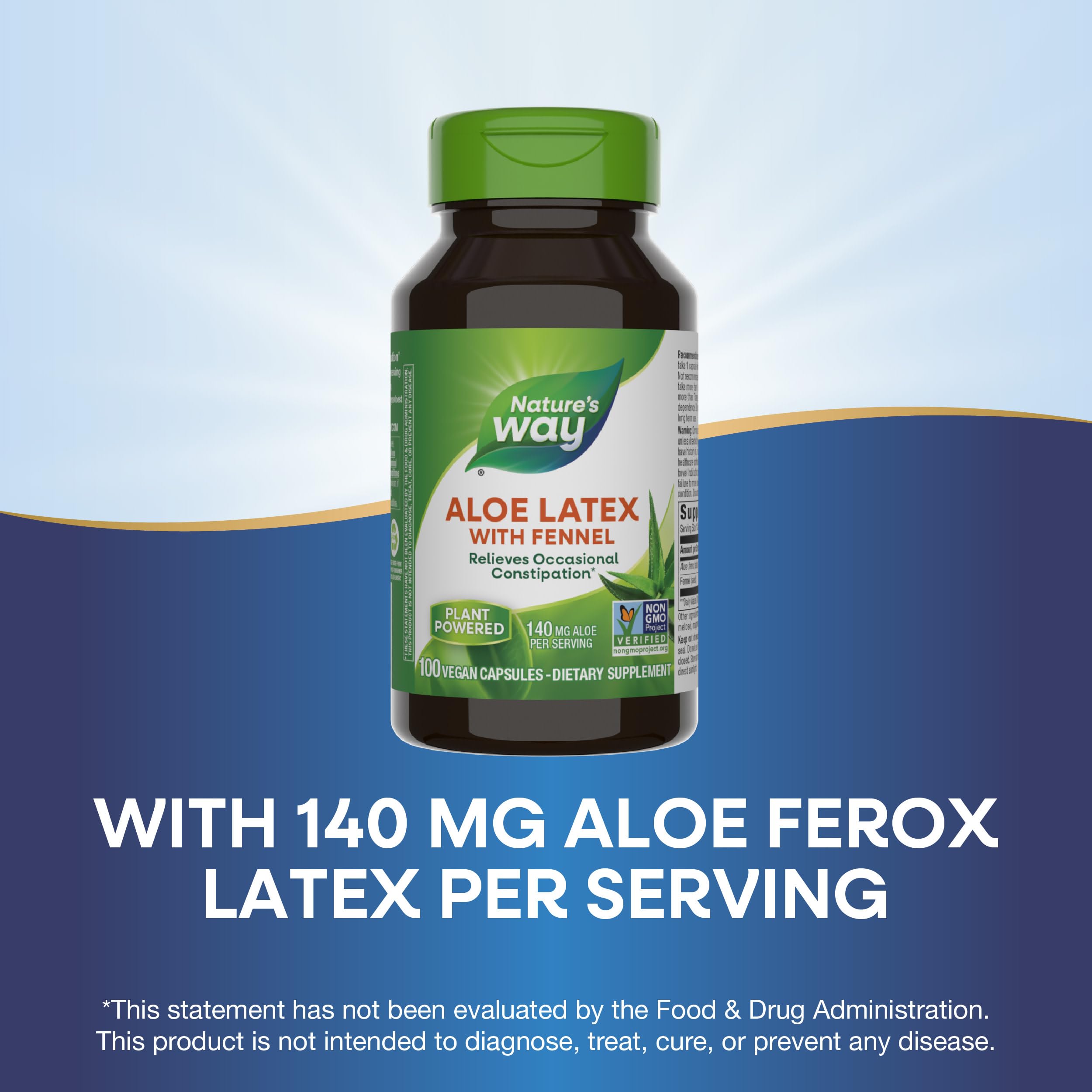 Foto 5 pulgar | Complementa El Látex De Aloe Con Hinojo De Nature's Way, 100 Cápsulas Veganas - Venta Internacional.