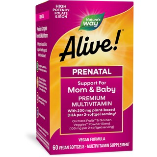 Foto 1 | Multivitamínico Prenatal ¡nature's Way Alive! Completa 60 Cápsulas Blandas - Venta Internacional.