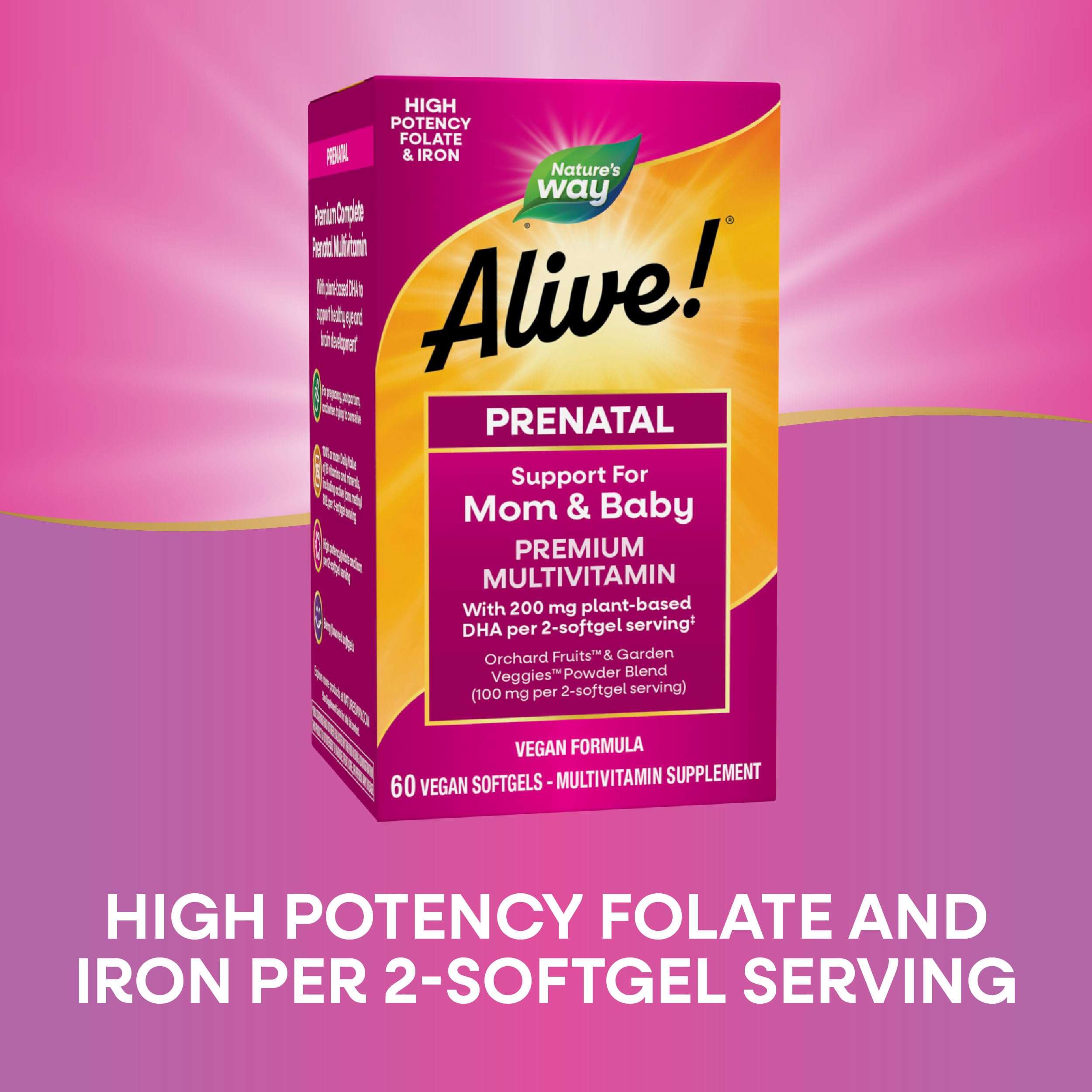 Foto 5 pulgar | Multivitamínico Prenatal ¡nature's Way Alive! Completa 60 Cápsulas Blandas - Venta Internacional.