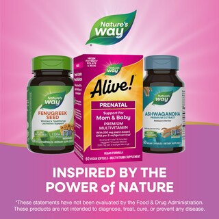 Foto 7 | Multivitamínico Prenatal ¡nature's Way Alive! Completa 60 Cápsulas Blandas - Venta Internacional.