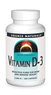 Foto 1 | Vitamina D-3 De Supplement Source Naturals, 2000 Ui, 200 Cápsulas - Venta Internacional.