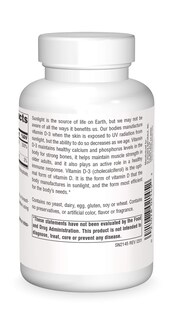 Foto 2 | Vitamina D-3 De Supplement Source Naturals, 2000 Ui, 200 Cápsulas - Venta Internacional.