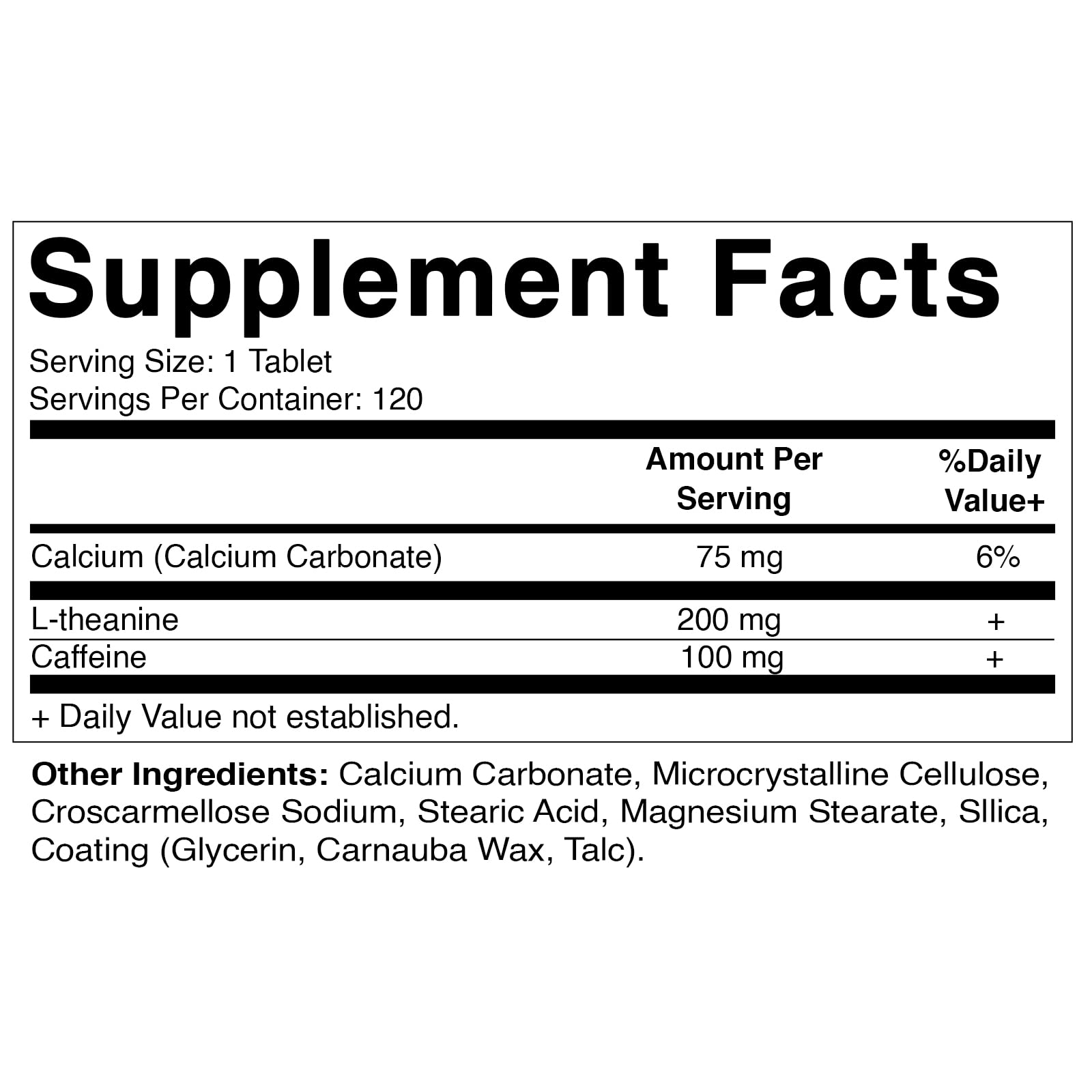 Foto 4 pulgar | Complemente 200 Mg De L-teanina Vitamática Con 100 Mg De Cafeína - Venta Internacional.