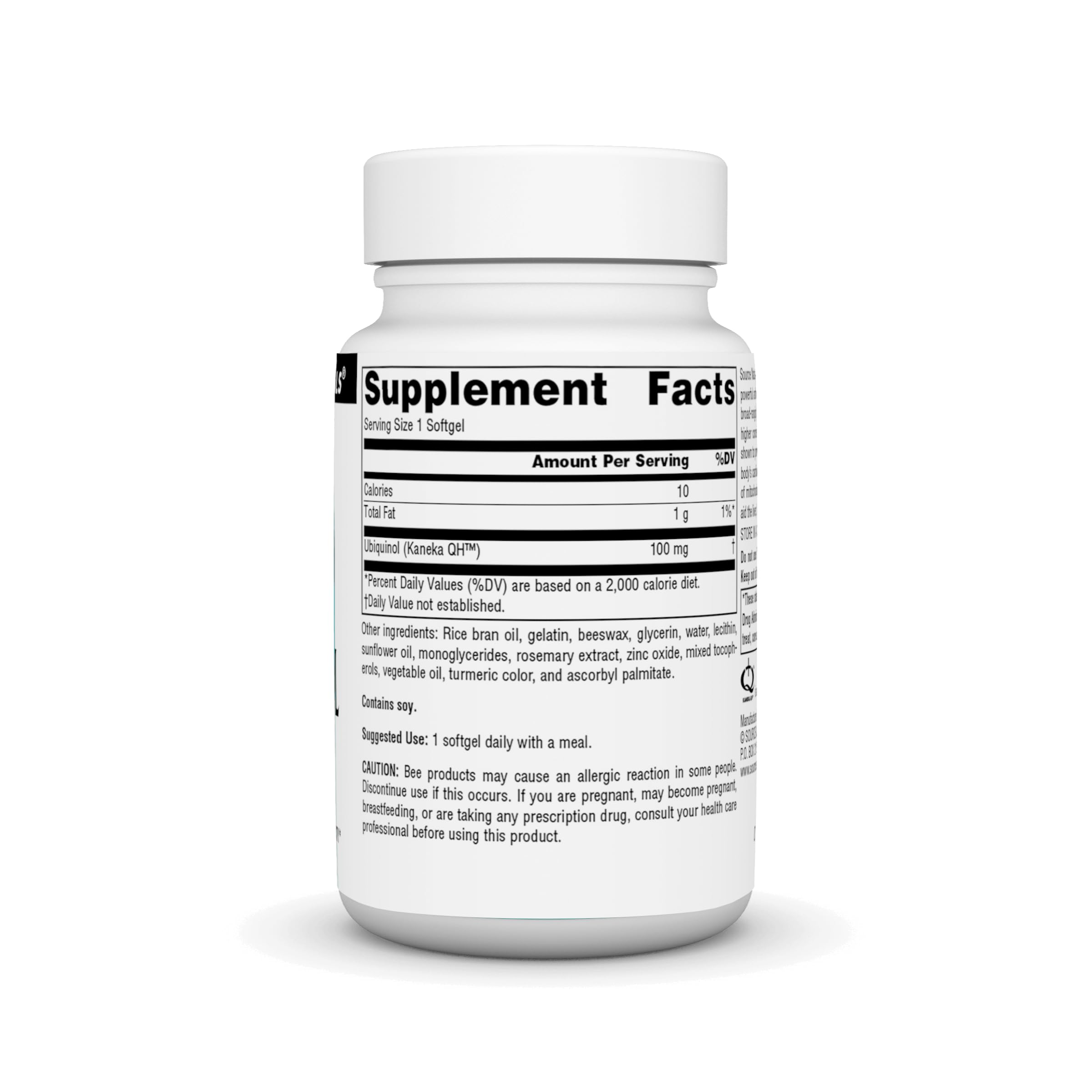 Foto 3 pulgar | Ubiquinol Coqh De Supplement Source Naturals, 100 Mg, 30 Cápsulas Blandas - Venta Internacional.