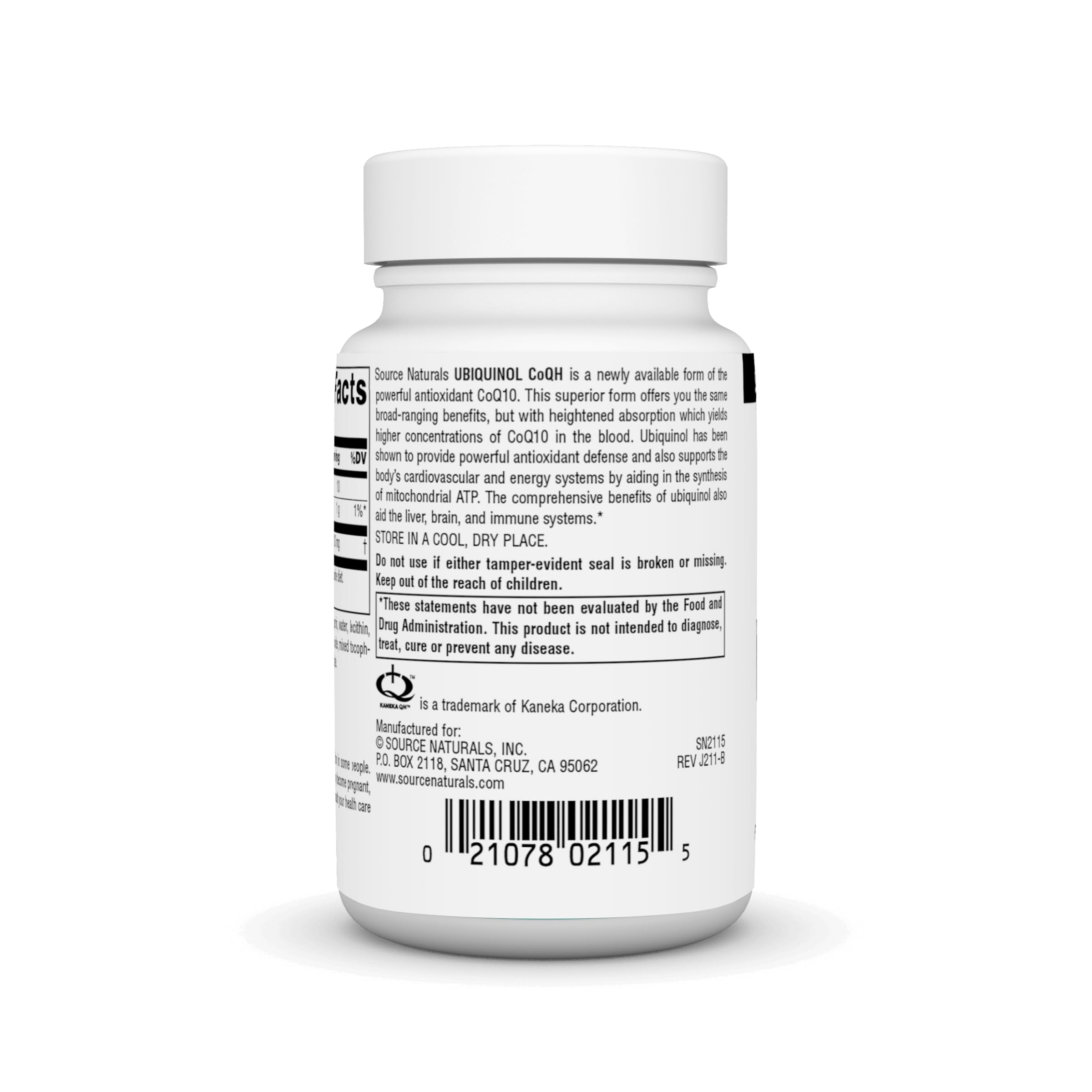 Foto 4 pulgar | Ubiquinol Coqh De Supplement Source Naturals, 100 Mg, 30 Cápsulas Blandas - Venta Internacional.