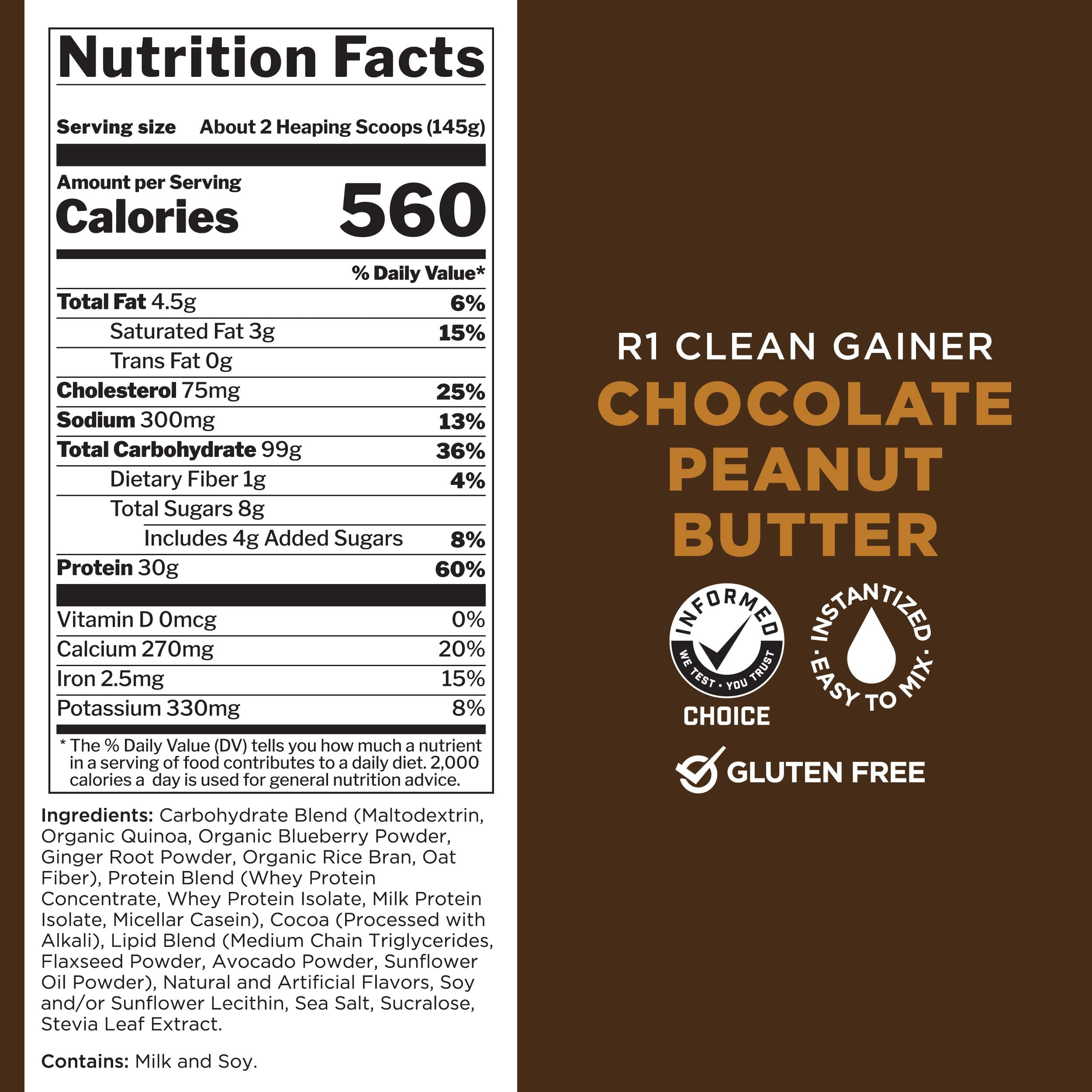 Foto 7 pulgar | Regla De Suplemento 1 Proteins R1 Clean Gainer 15 Porciones - Venta Internacional.