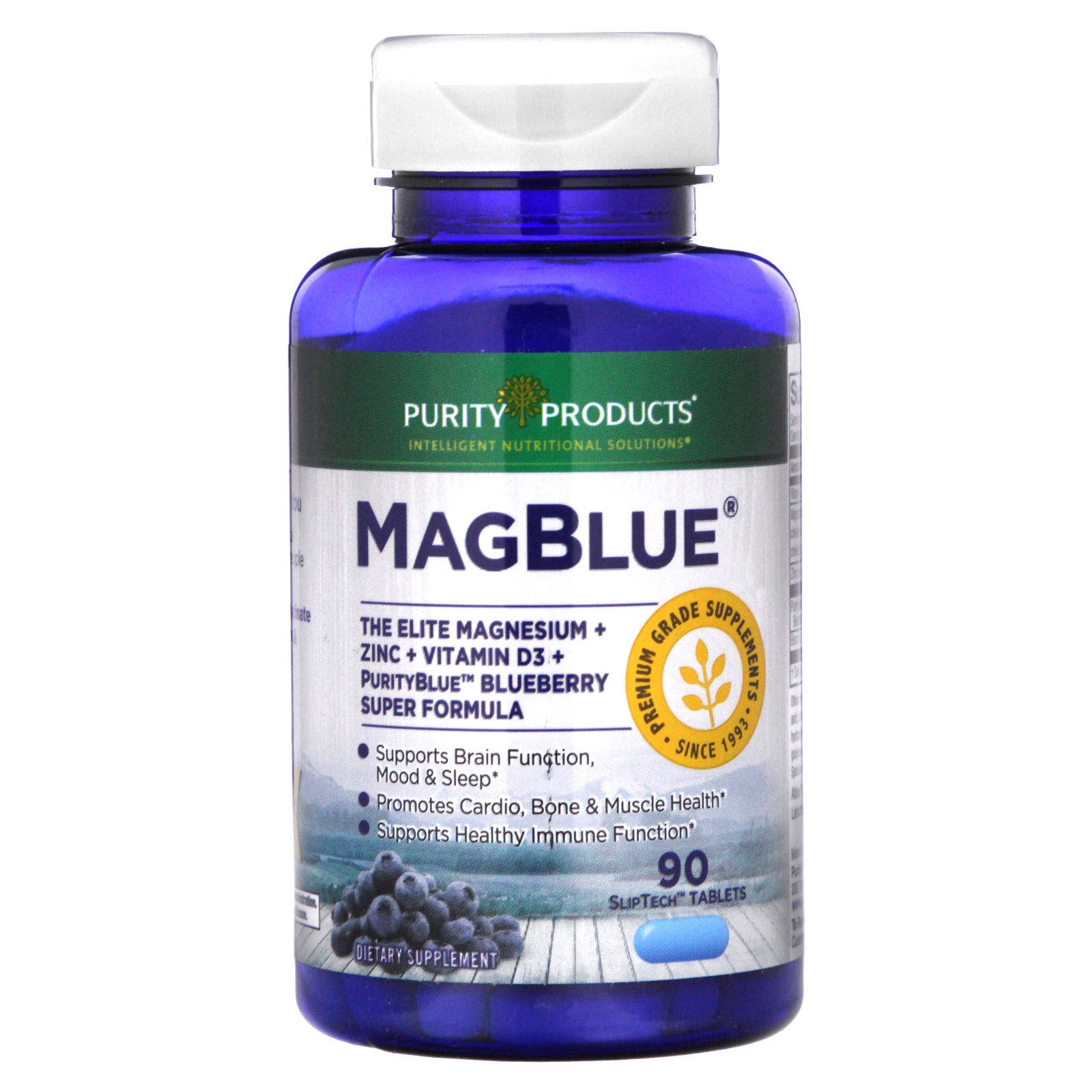 Foto 2 pulgar | Suplemento Purity Products Magblue 90 Tabletas Sliptech - Venta Internacional.
