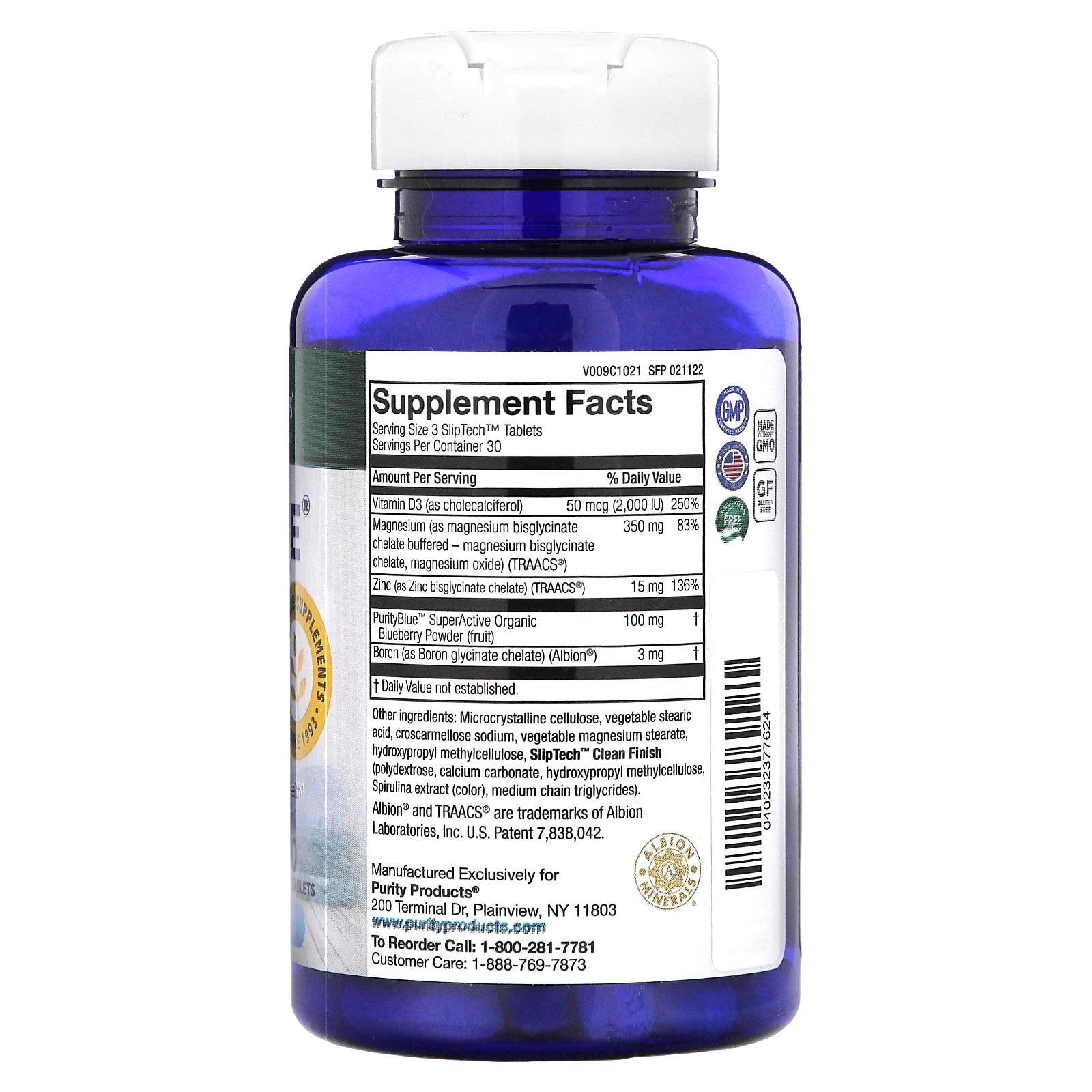 Foto 3 pulgar | Suplemento Purity Products Magblue 90 Tabletas Sliptech - Venta Internacional.