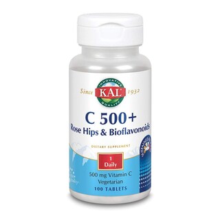 Foto 1 | Suplemento Kal C-500 En Tabletas De Liberación Sostenida, 500 Mg, 100 Unidades - Venta Internacional.