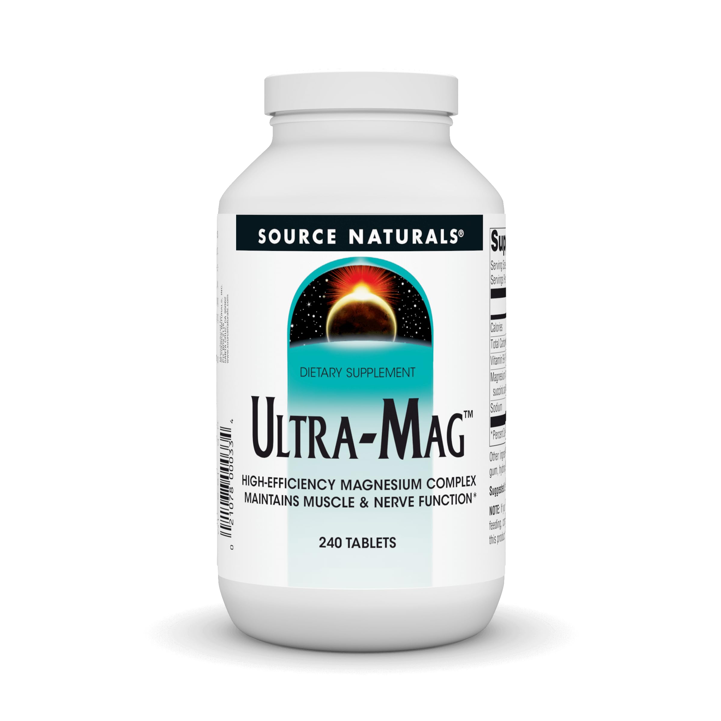 Foto 2 pulgar | Supplement Source Naturals Ultra-mag De Alta Eficiencia 240 Comprimidos - Venta Internacional.