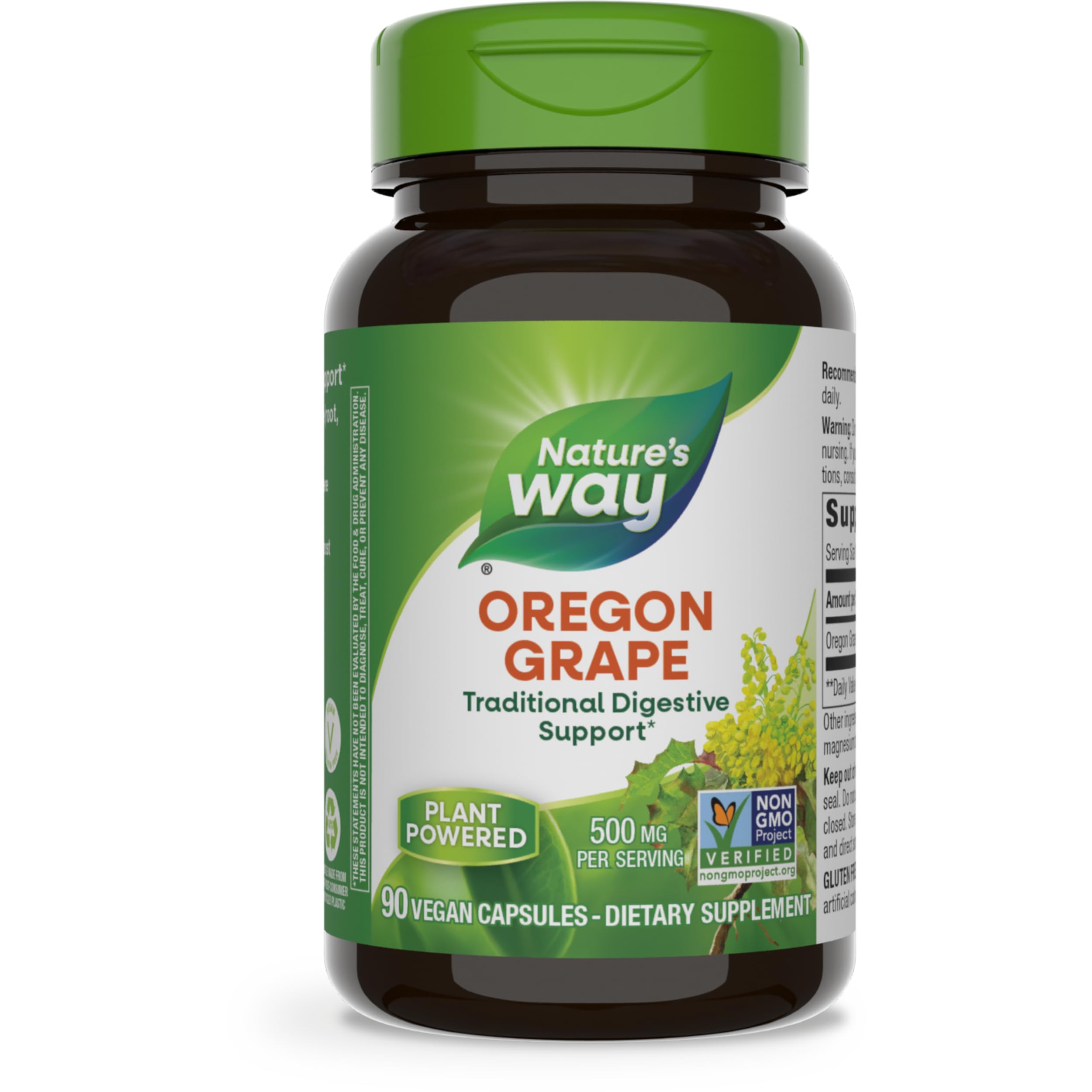 Foto 2 pulgar | Suplemento Nature's Way Oregon Grape 90 Cápsulas Veganas - Venta Internacional.