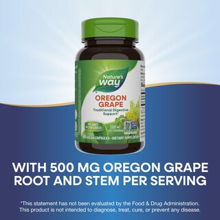 Foto 4 | Suplemento Nature's Way Oregon Grape 90 Cápsulas Veganas - Venta Internacional.