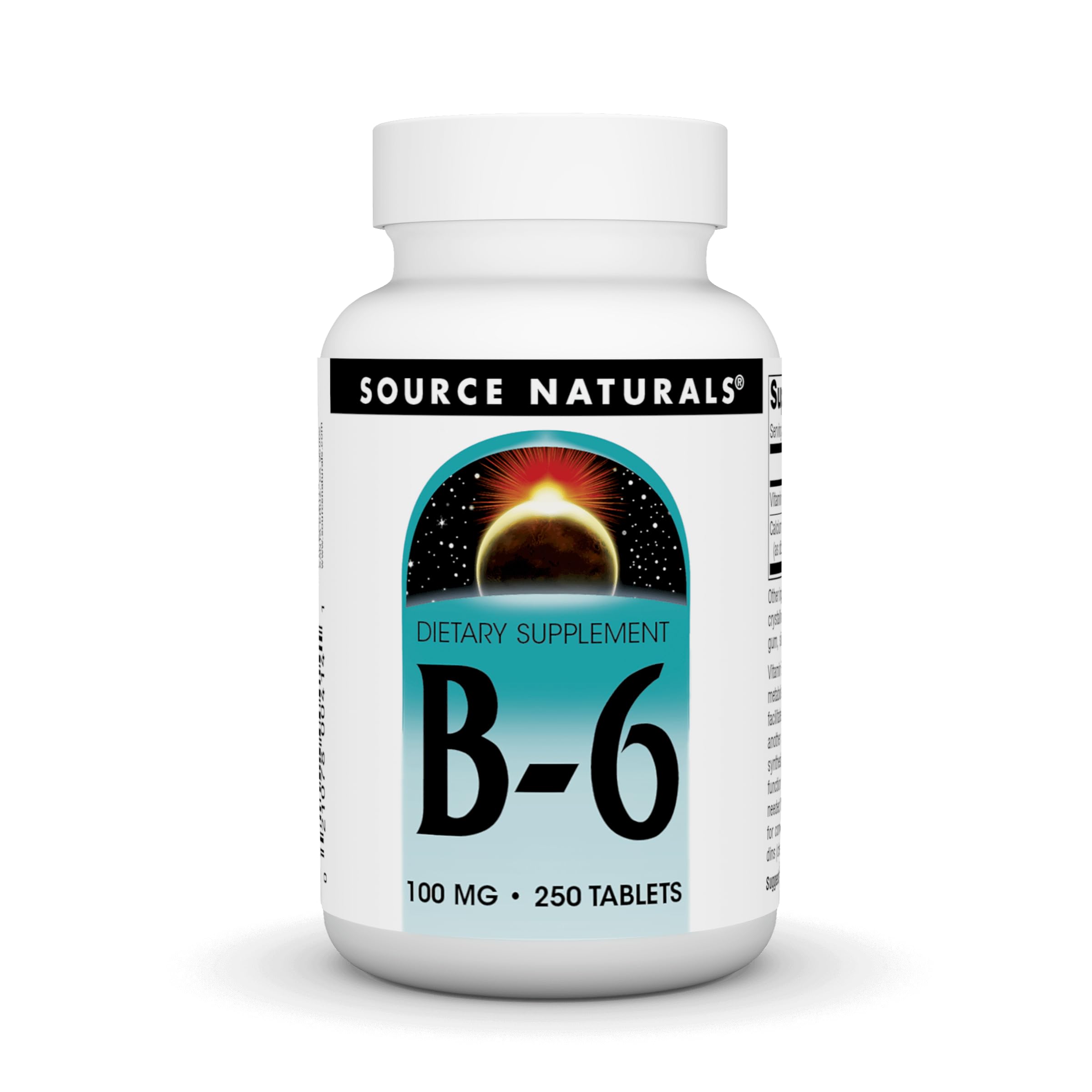 Foto 2 pulgar | Suplemento Source Naturals De Vitamina B-6, 100 Mg, 250 Comprimidos - Venta Internacional.