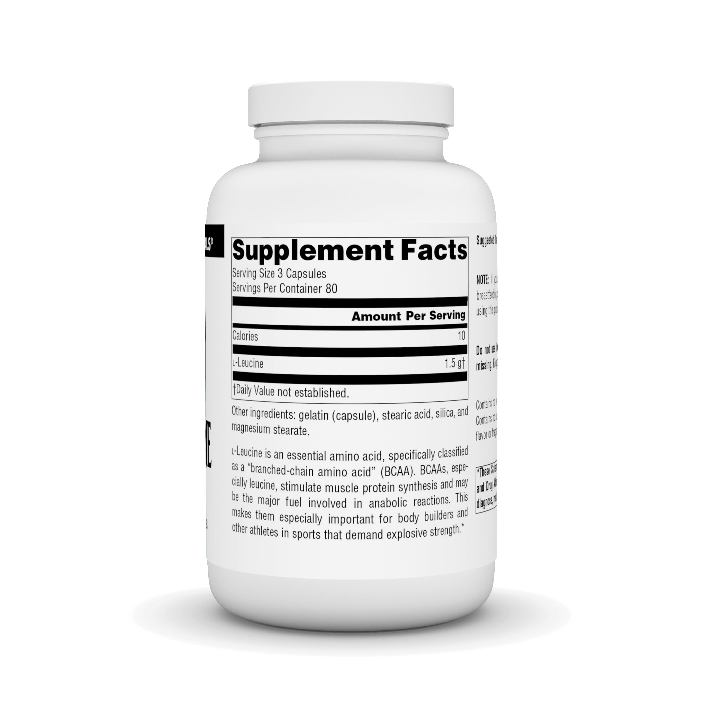 Foto 3 pulgar | Suplement Source Naturals L-leucina 240 Cápsulas - Venta Internacional.