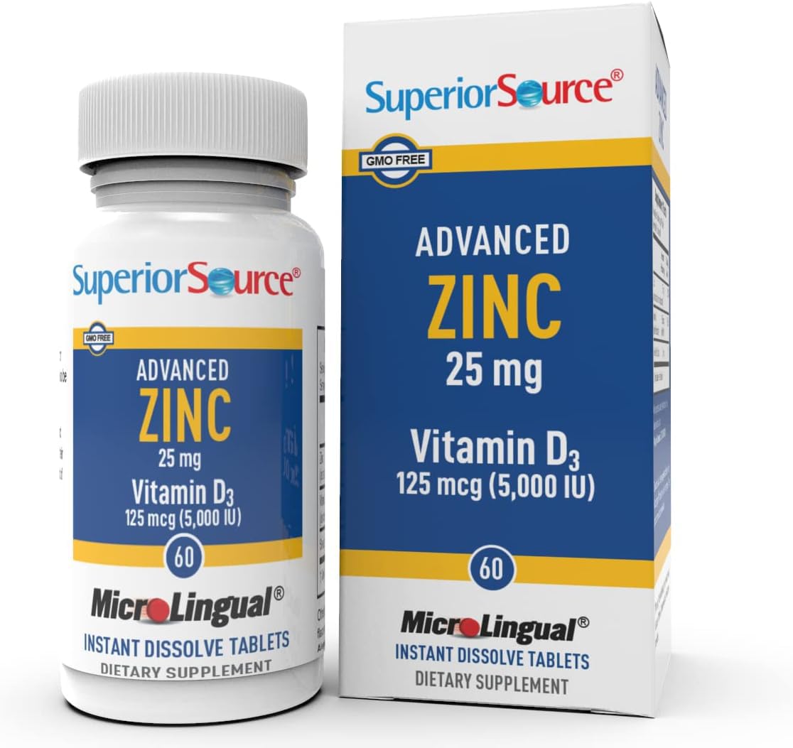Foto 2 pulgar | Suplemento Superior Source Advanced Zinc De 25 Mg Con Vitamina D3 - Venta Internacional.