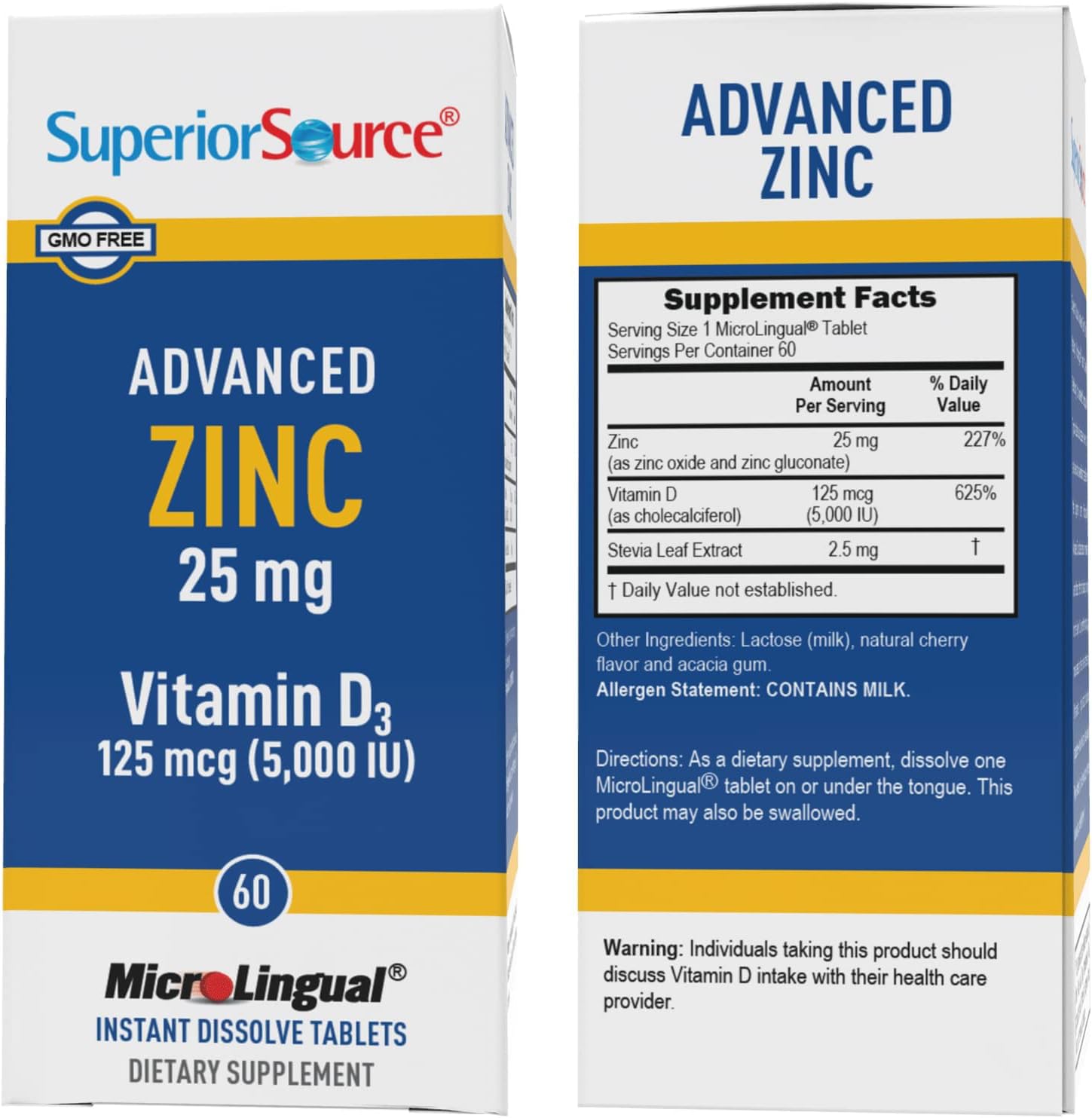 Foto 4 pulgar | Suplemento Superior Source Advanced Zinc De 25 Mg Con Vitamina D3 - Venta Internacional.