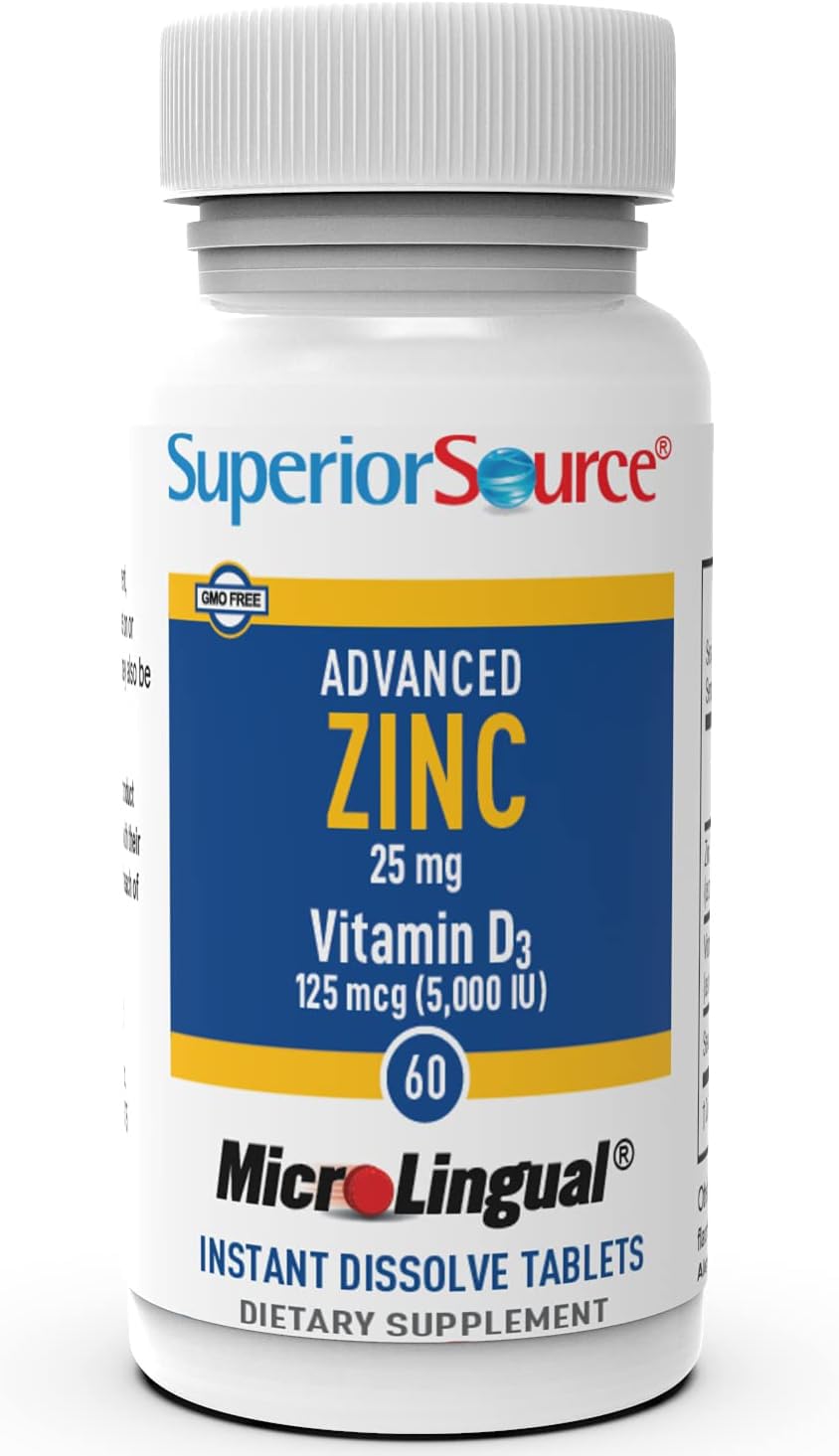 Foto 5 pulgar | Suplemento Superior Source Advanced Zinc De 25 Mg Con Vitamina D3 - Venta Internacional.