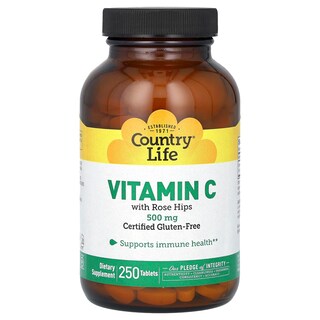 Foto 1 | Suplemento Country Life De Vitamina C 500 Mg Con Escaramujo 250 Comprimidos - Venta Internacional.