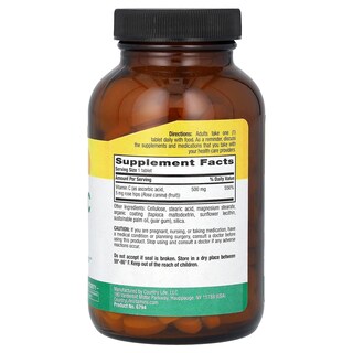 Foto 2 | Suplemento Country Life De Vitamina C 500 Mg Con Escaramujo 250 Comprimidos - Venta Internacional.