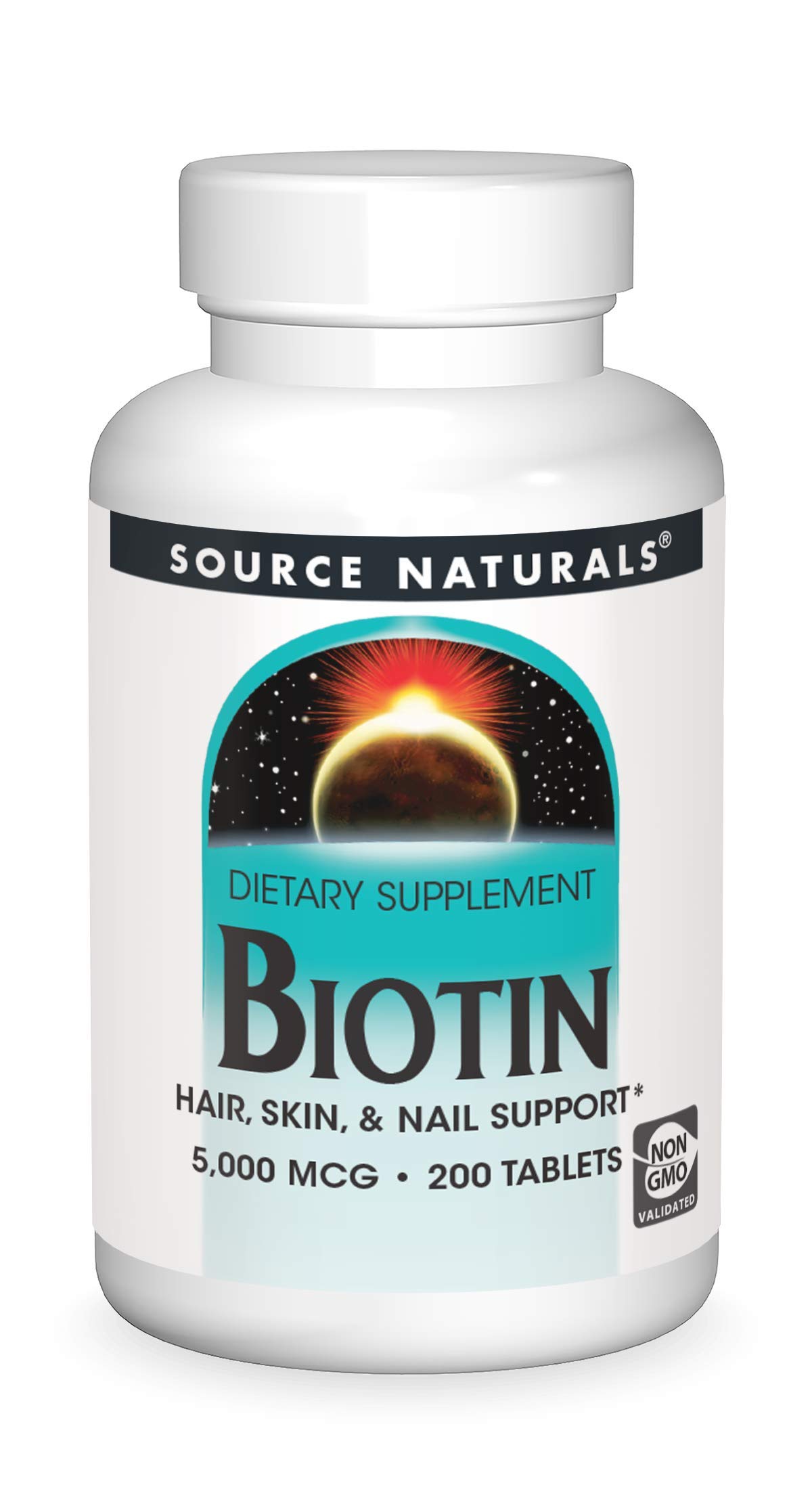 Foto 2 pulgar | Suplemento Source Naturals Biotina 5000 Mcg 200 Comprimidos - Venta Internacional.