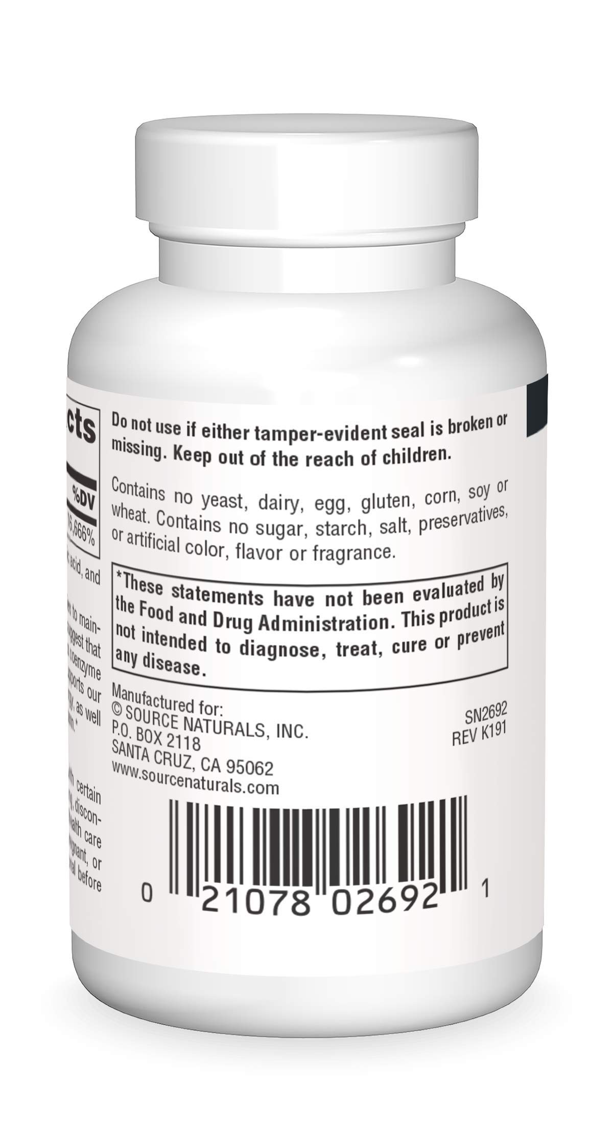 Foto 3 pulgar | Suplemento Source Naturals Biotina 5000 Mcg 200 Comprimidos - Venta Internacional.