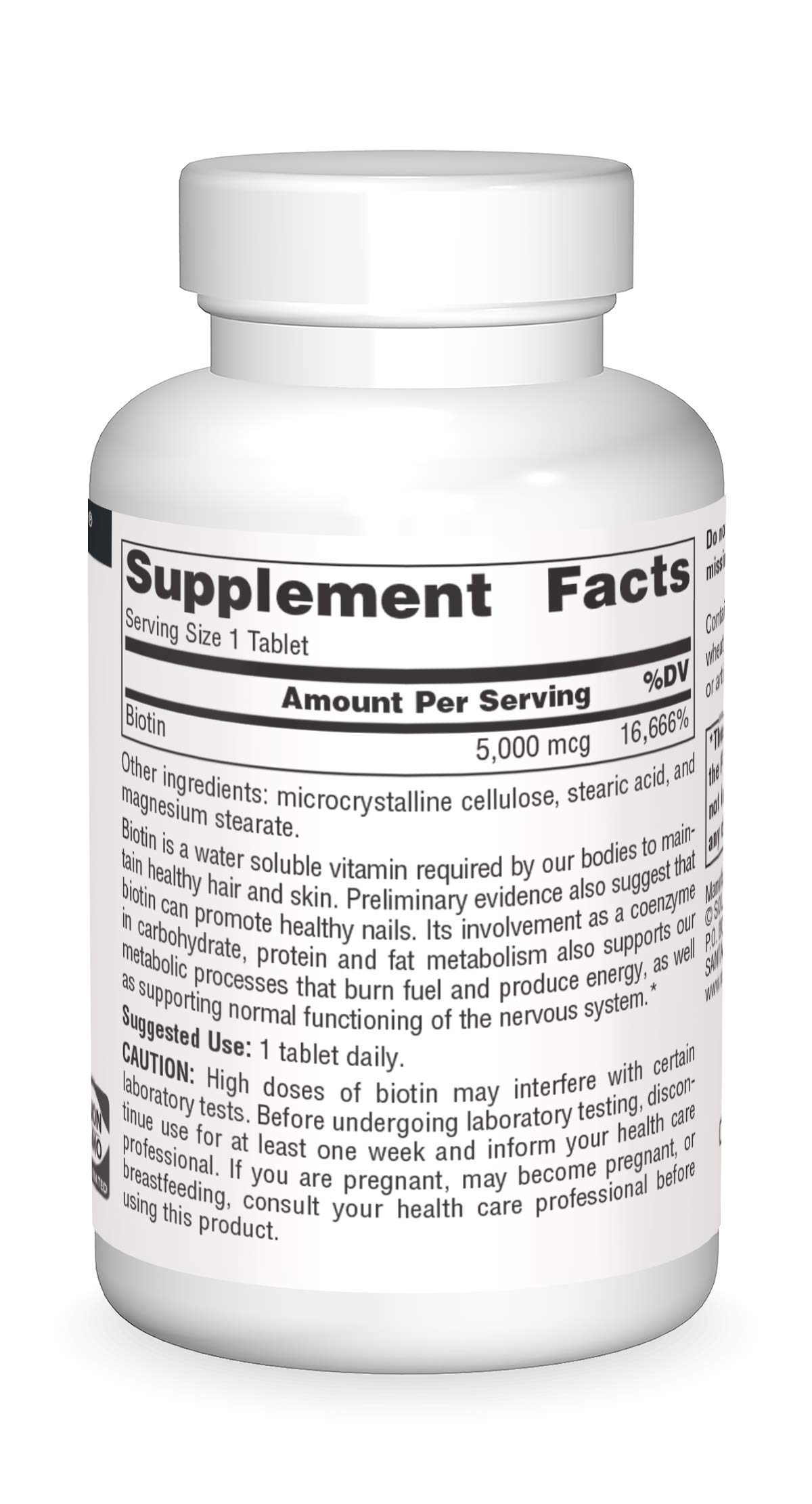 Foto 4 pulgar | Suplemento Source Naturals Biotina 5000 Mcg 200 Comprimidos - Venta Internacional.