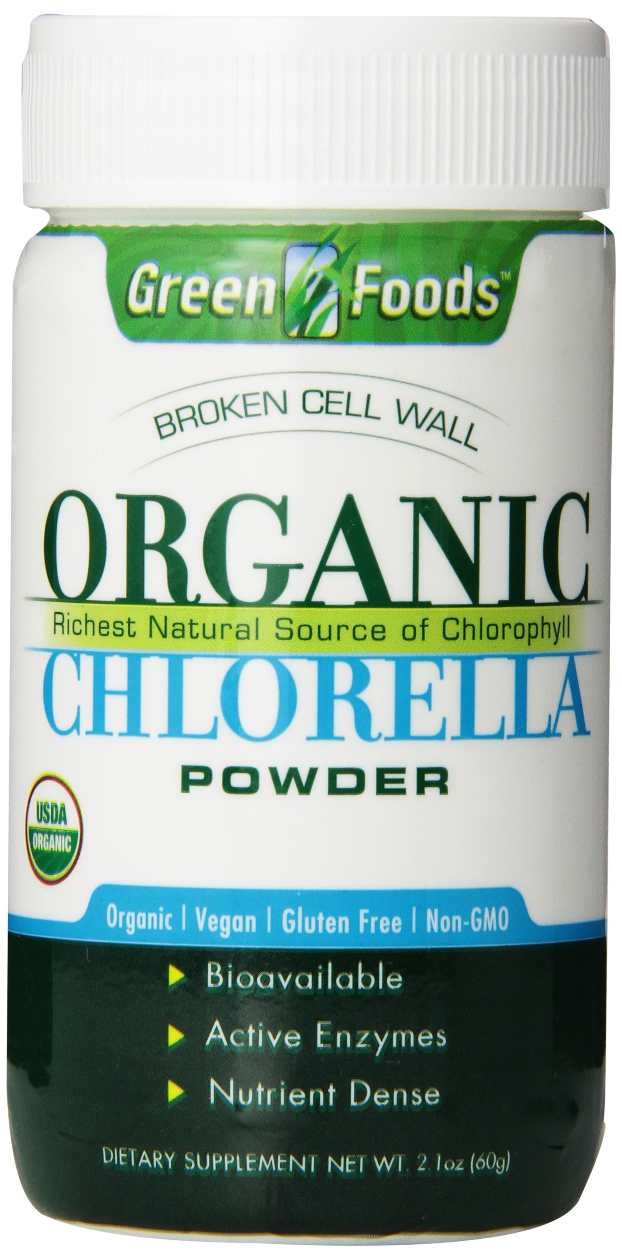 Foto 2 pulgar | Chlorella En Polvo Green Foods Organic 60 Ml - Venta Internacional.