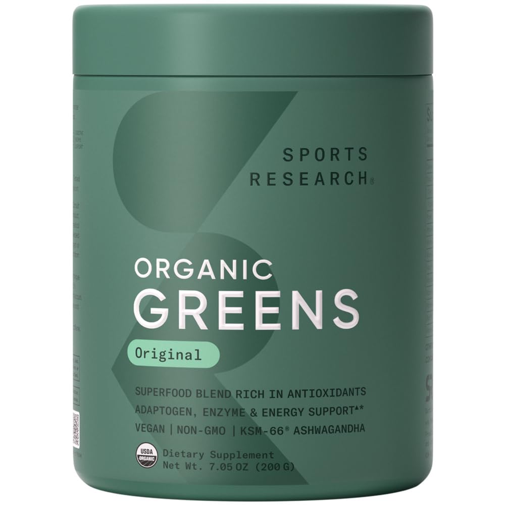 Foto 2 pulgar | Superfood Powder Sports Research Organic Greens, 20 Porciones - Venta Internacional.