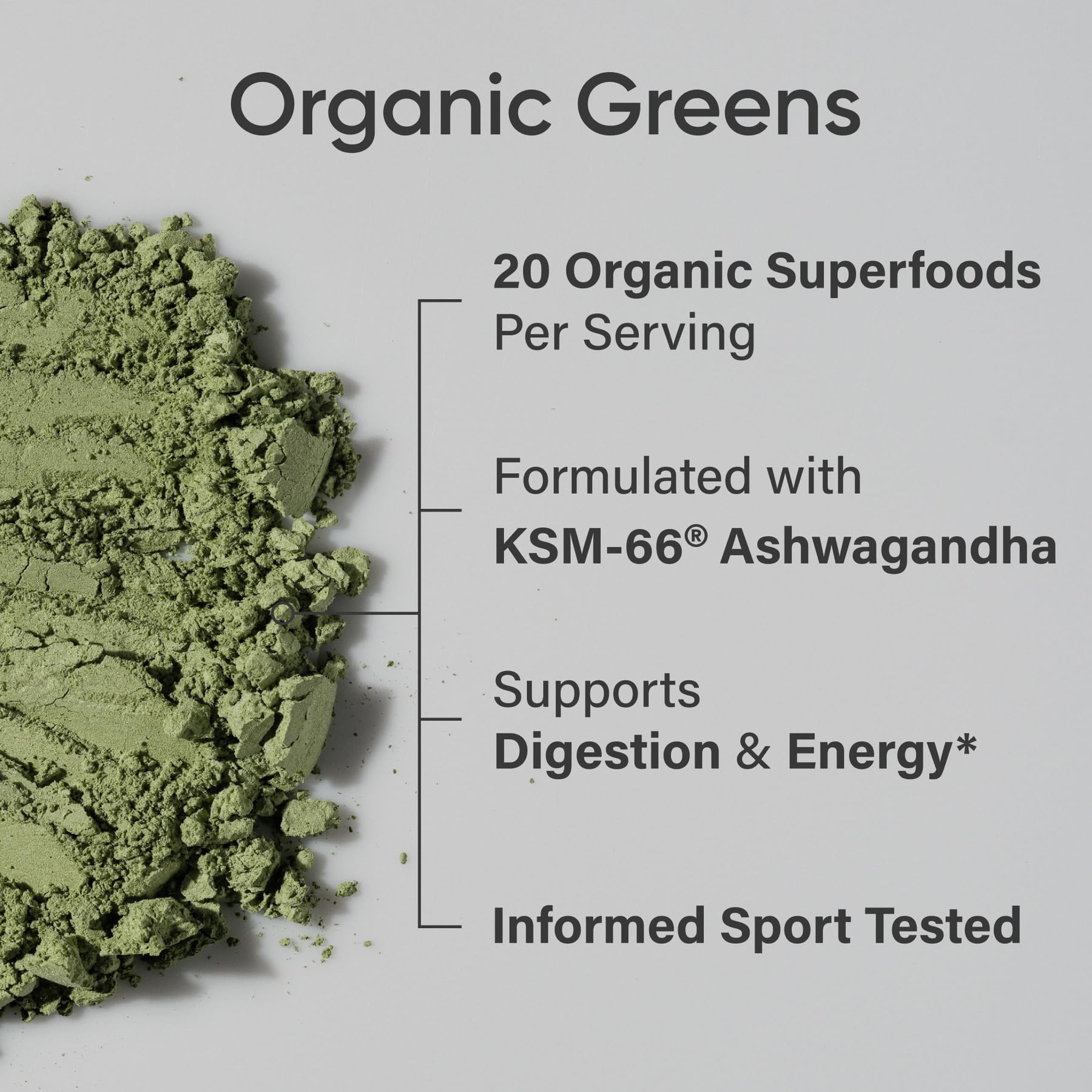 Foto 5 pulgar | Superfood Powder Sports Research Organic Greens, 20 Porciones - Venta Internacional.