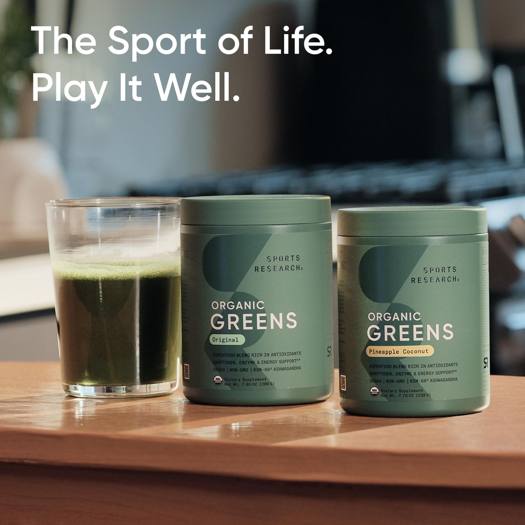 Foto 7 pulgar | Superfood Powder Sports Research Organic Greens, 20 Porciones - Venta Internacional.