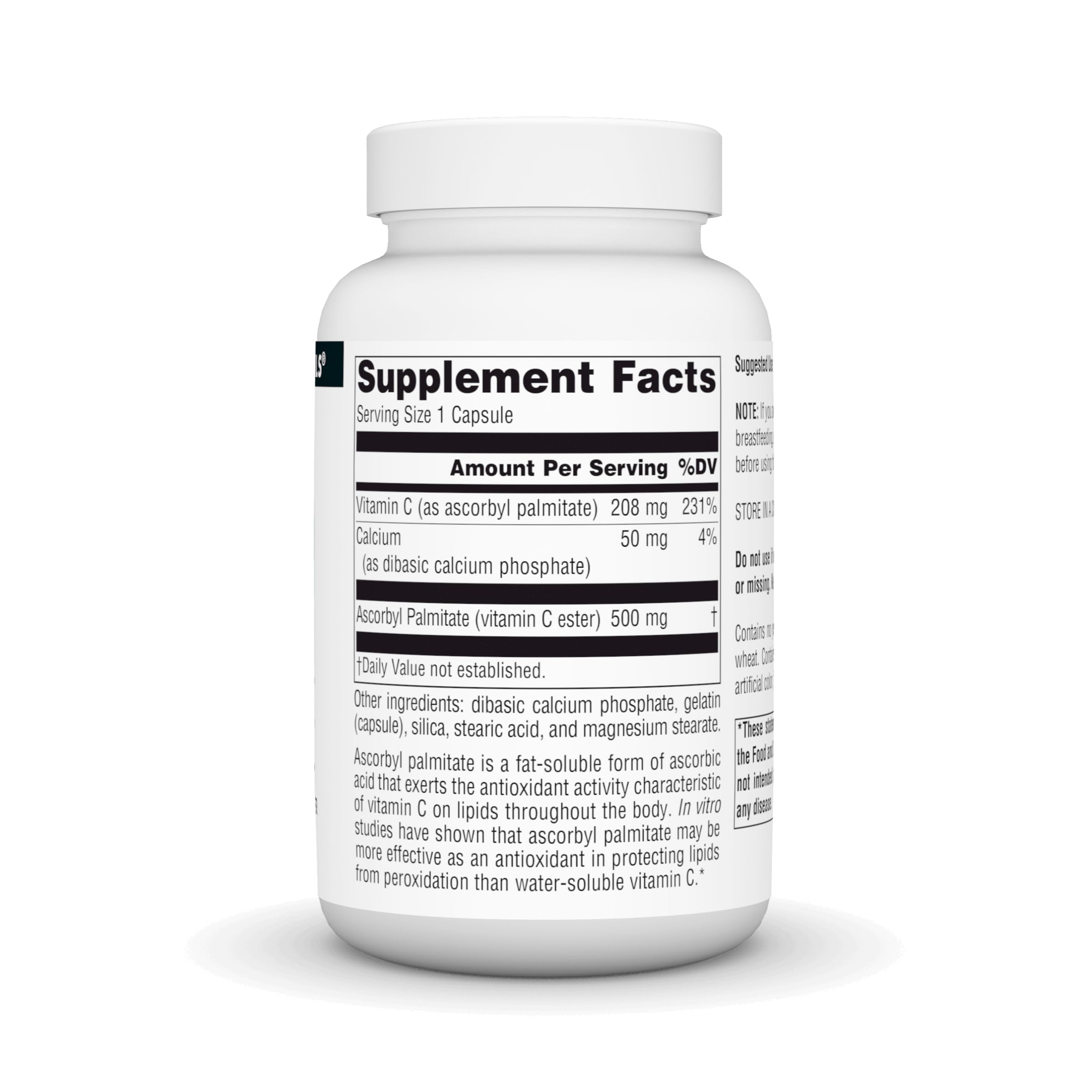 Foto 3 pulgar | Palmitato De Ascorbilo Supplement Source Naturals 500 Mg 90 Cápsulas - Venta Internacional.